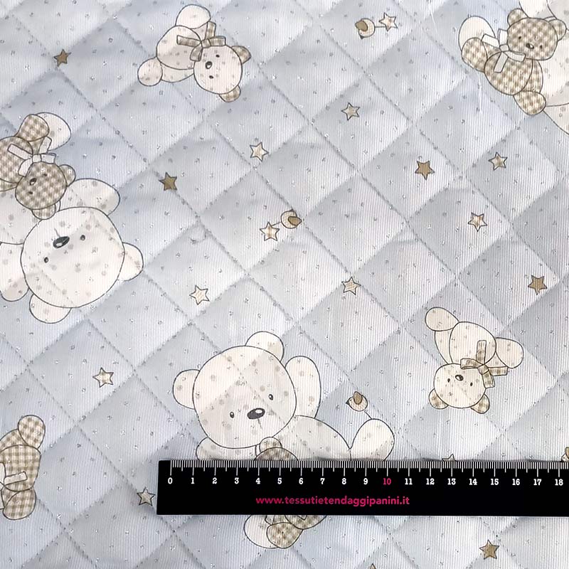 Tessuto in cotone trapuntato