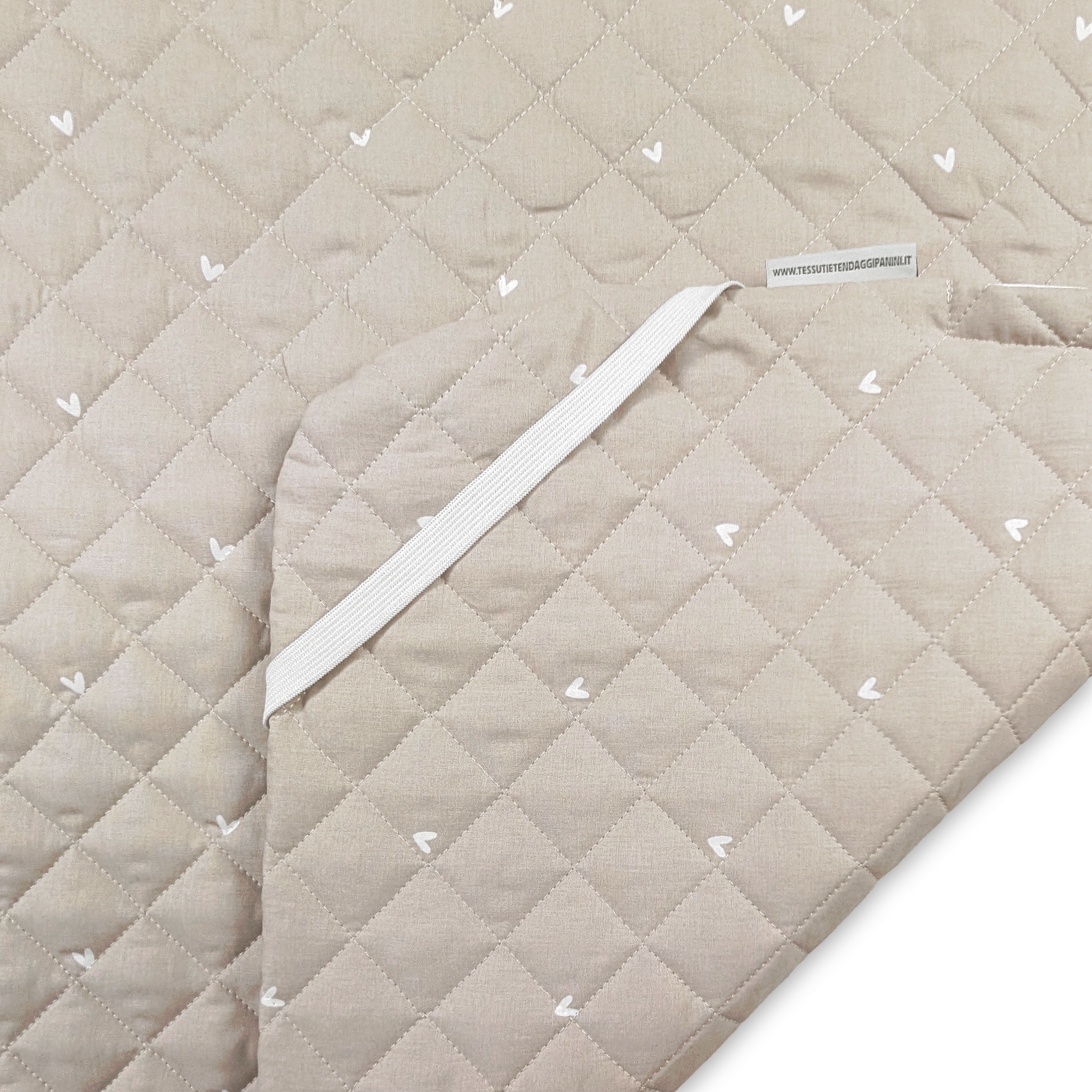 Sacco Nanna Cuoricini Sfondo Beige Image