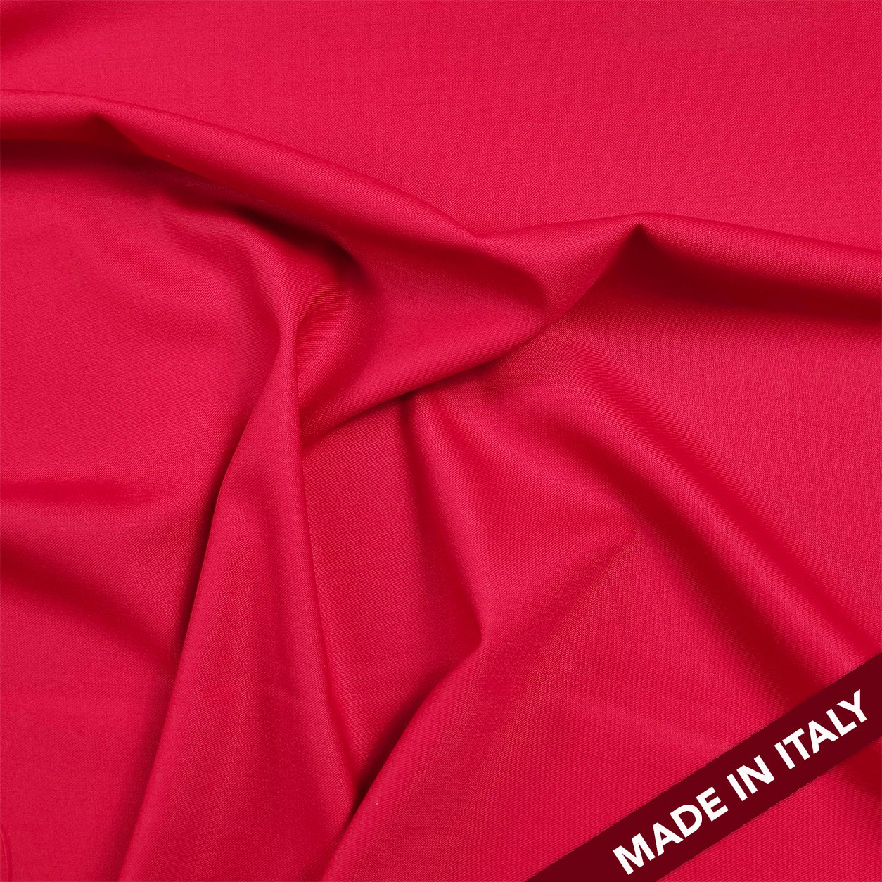 Raso di Lana Elasticizzato Rosso