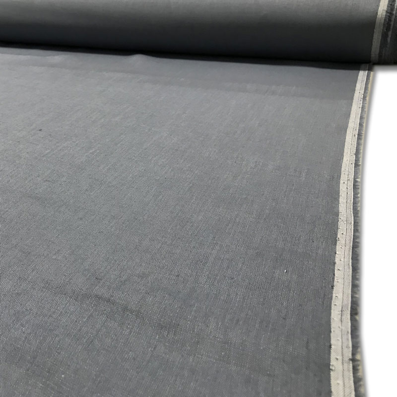 Tessuto lino al metro grigio