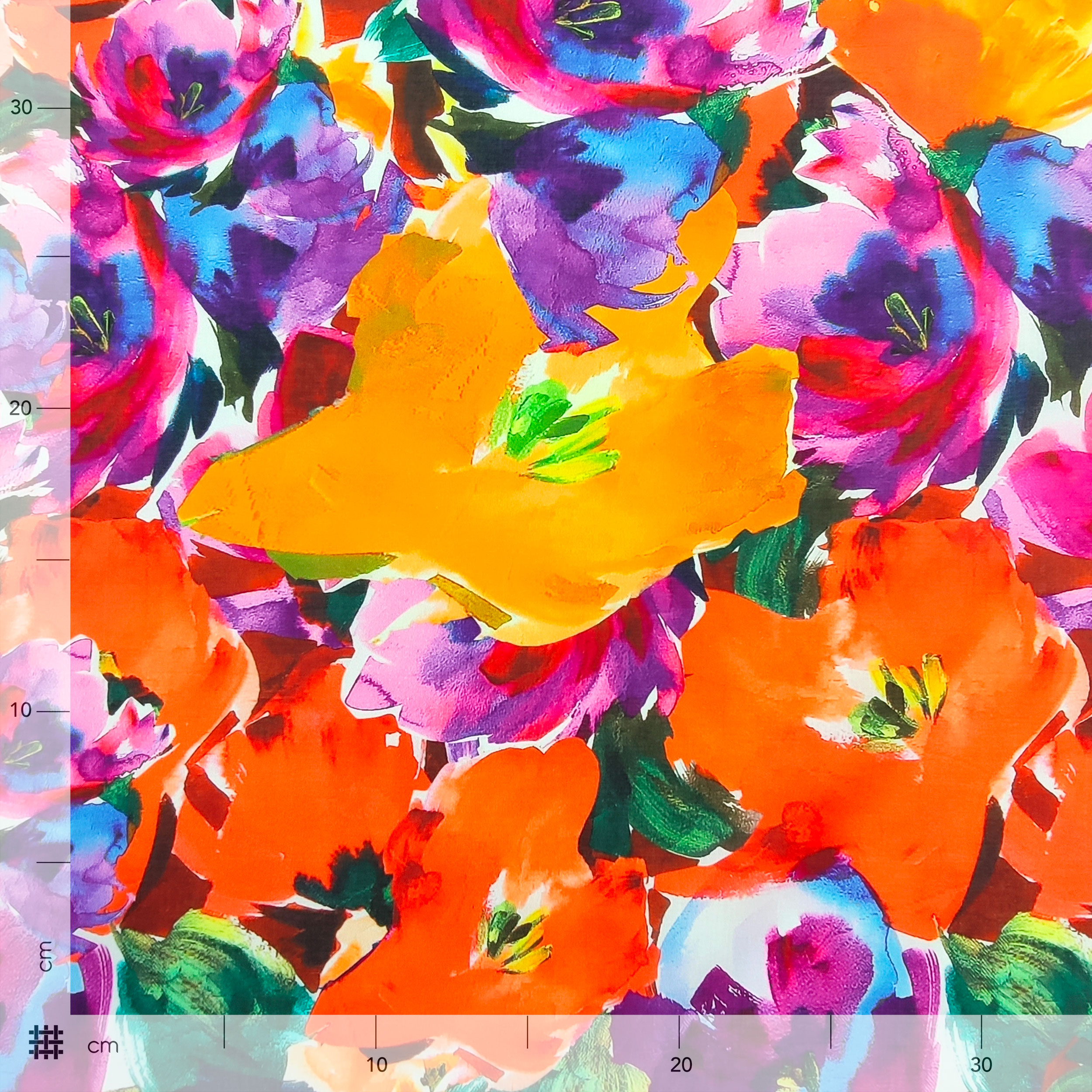 Mussola Cotone Fiori Moda