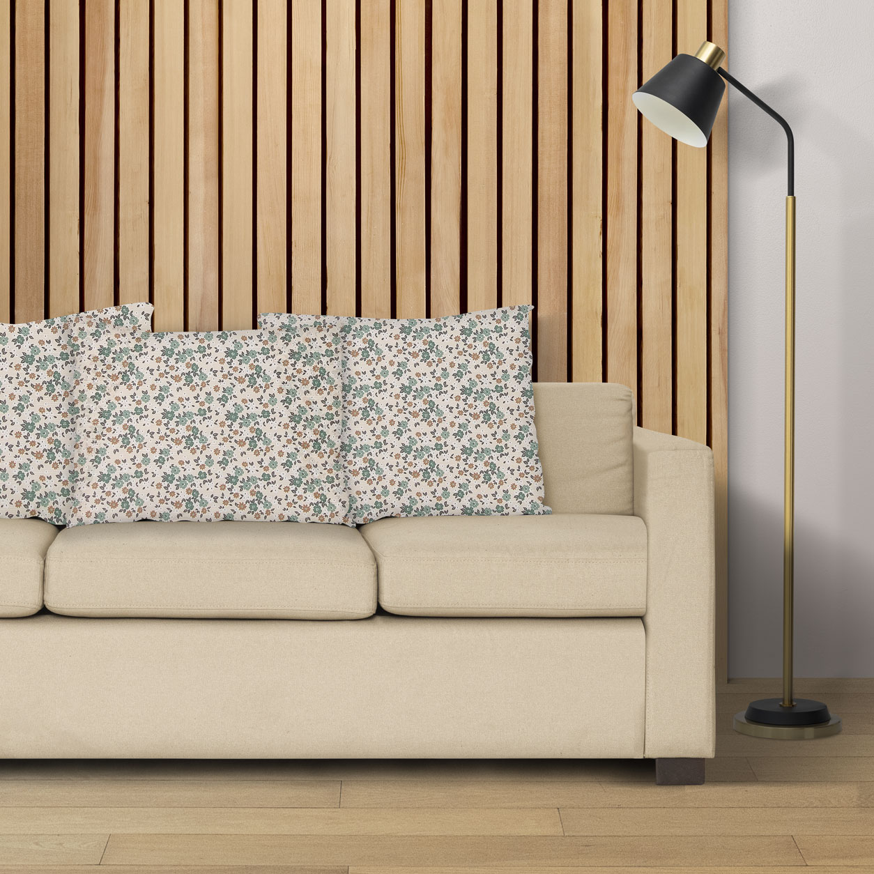 tessuto-in-misto-cotone-fantasia-floreale-verde-e-beige