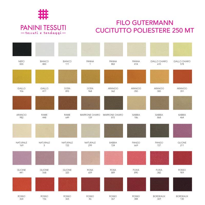 Filo Gutermann Cucitutto 250 mt p.1