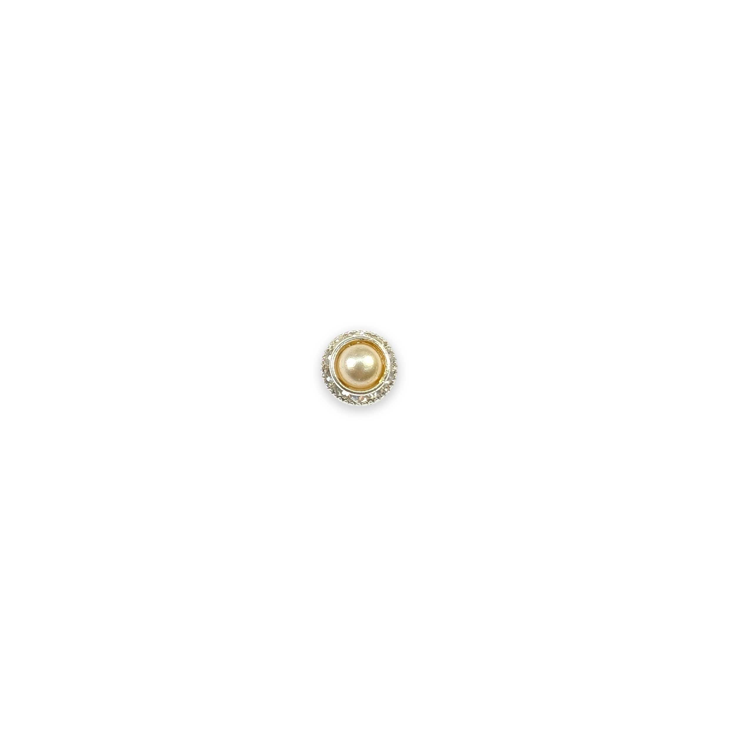 Bottone Gioiello Piccolo Strass Madreperla Image