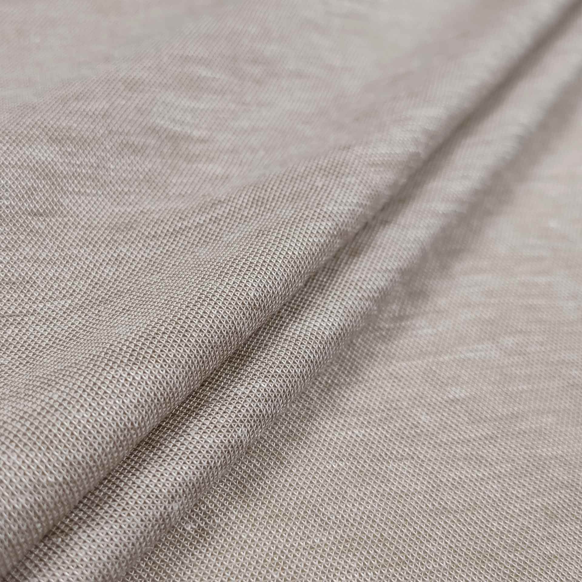 Jersey tessuto linen beige melange