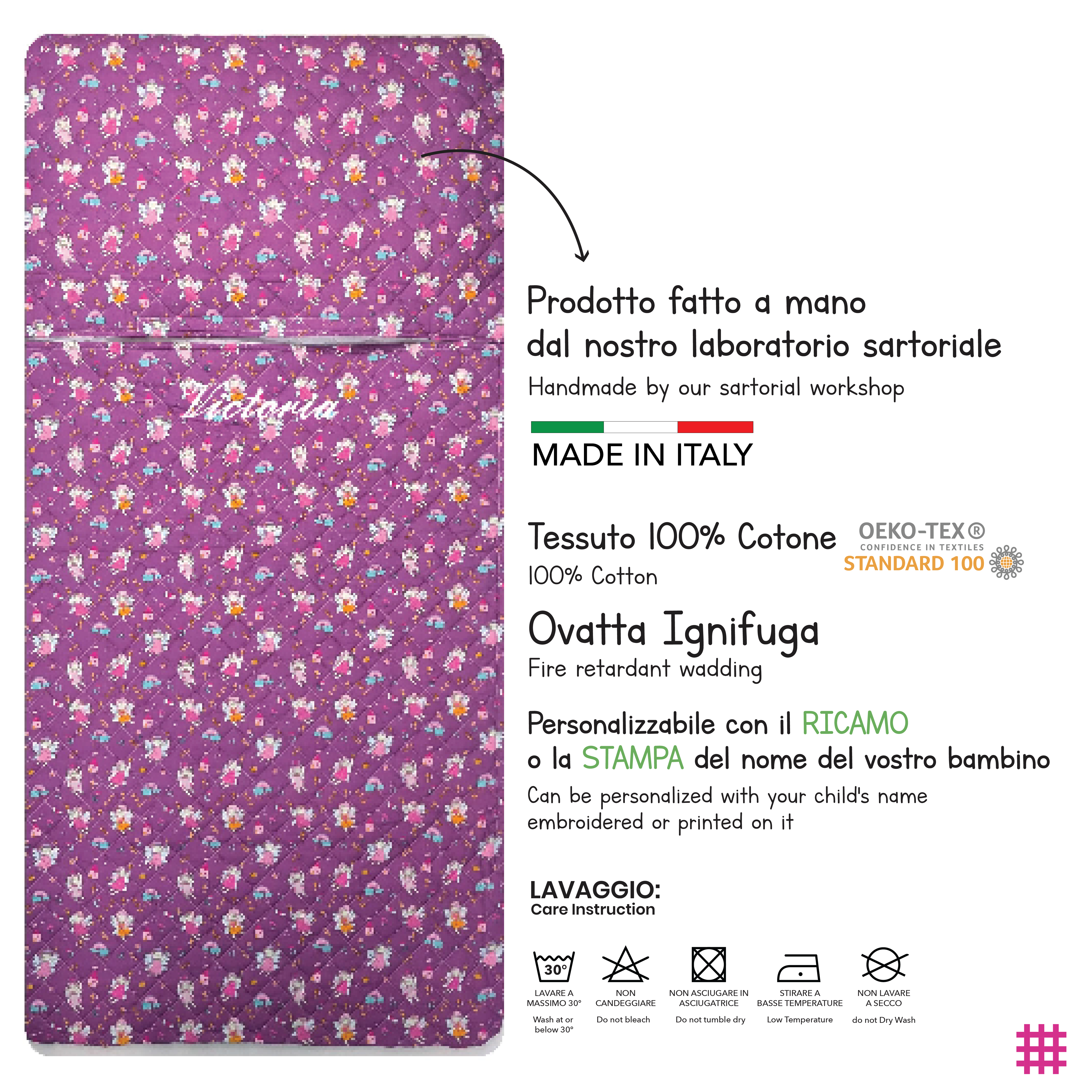 Sacco Nanna Fatine Sfondo Lilla Image