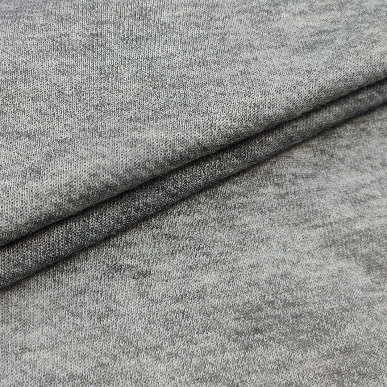 Tessuto Felpa Elasticizzata Grigio