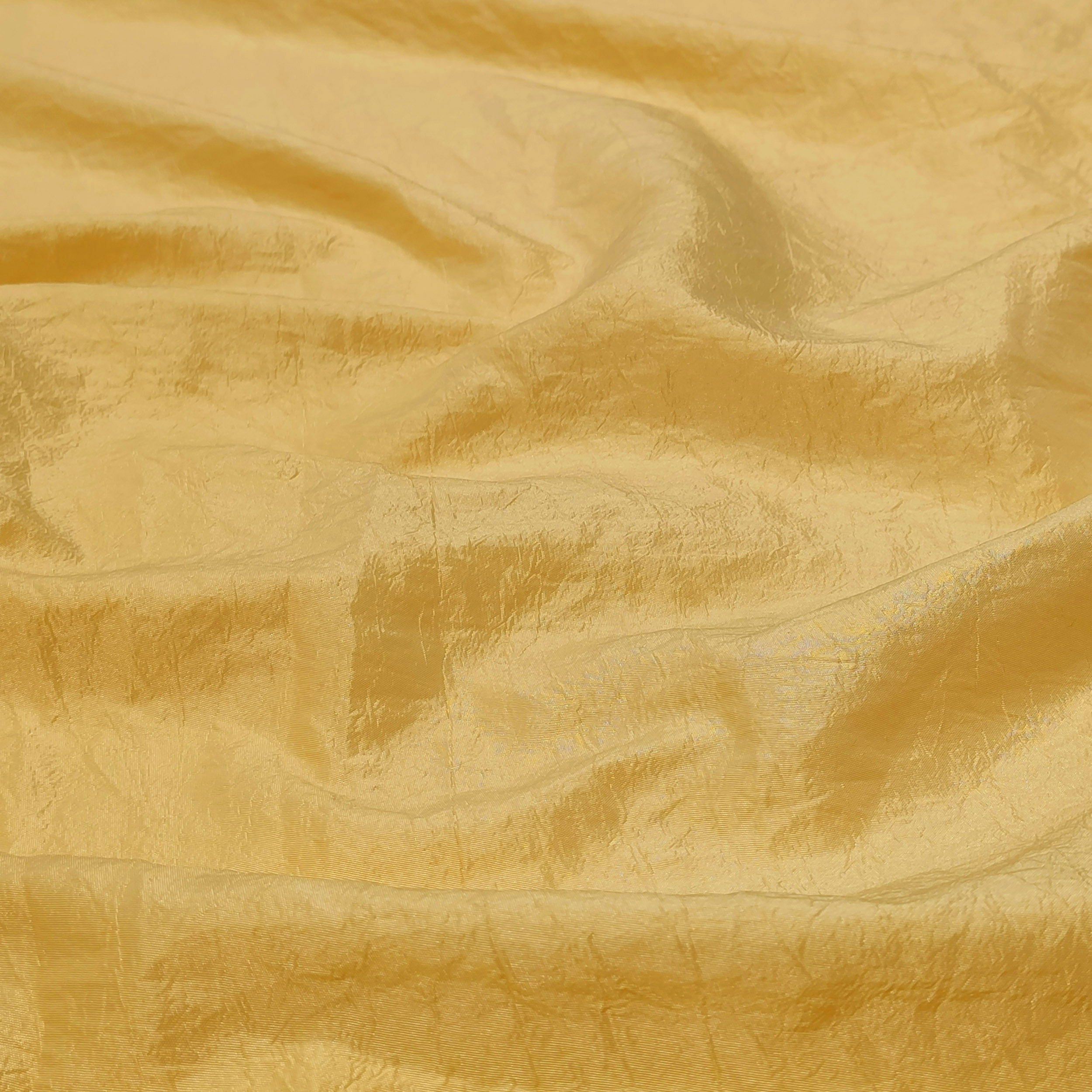 Ritaglio Taffetà Stropicciato Senape 75x150 cm