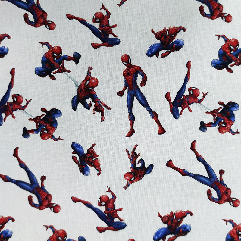 tessuto cotone spiderman grande