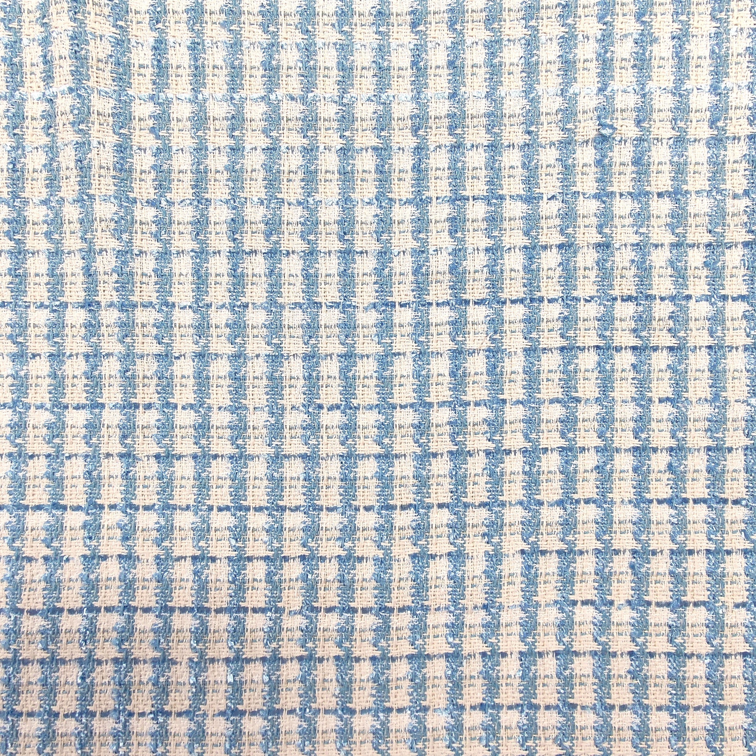 Tweed Alta Moda Azzurro Bianco Lurex