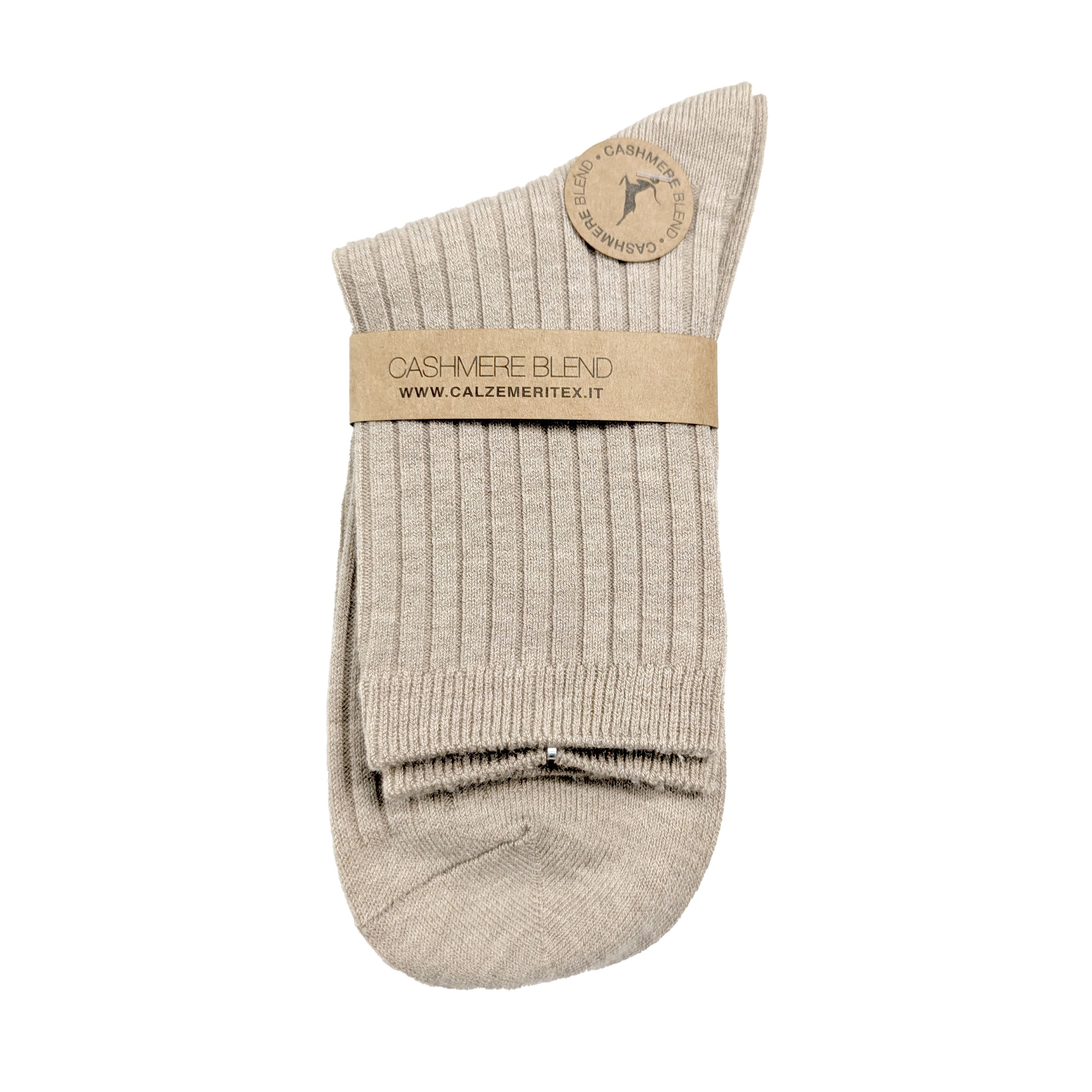 Calzini Donna Cashmere Blend Beige Image