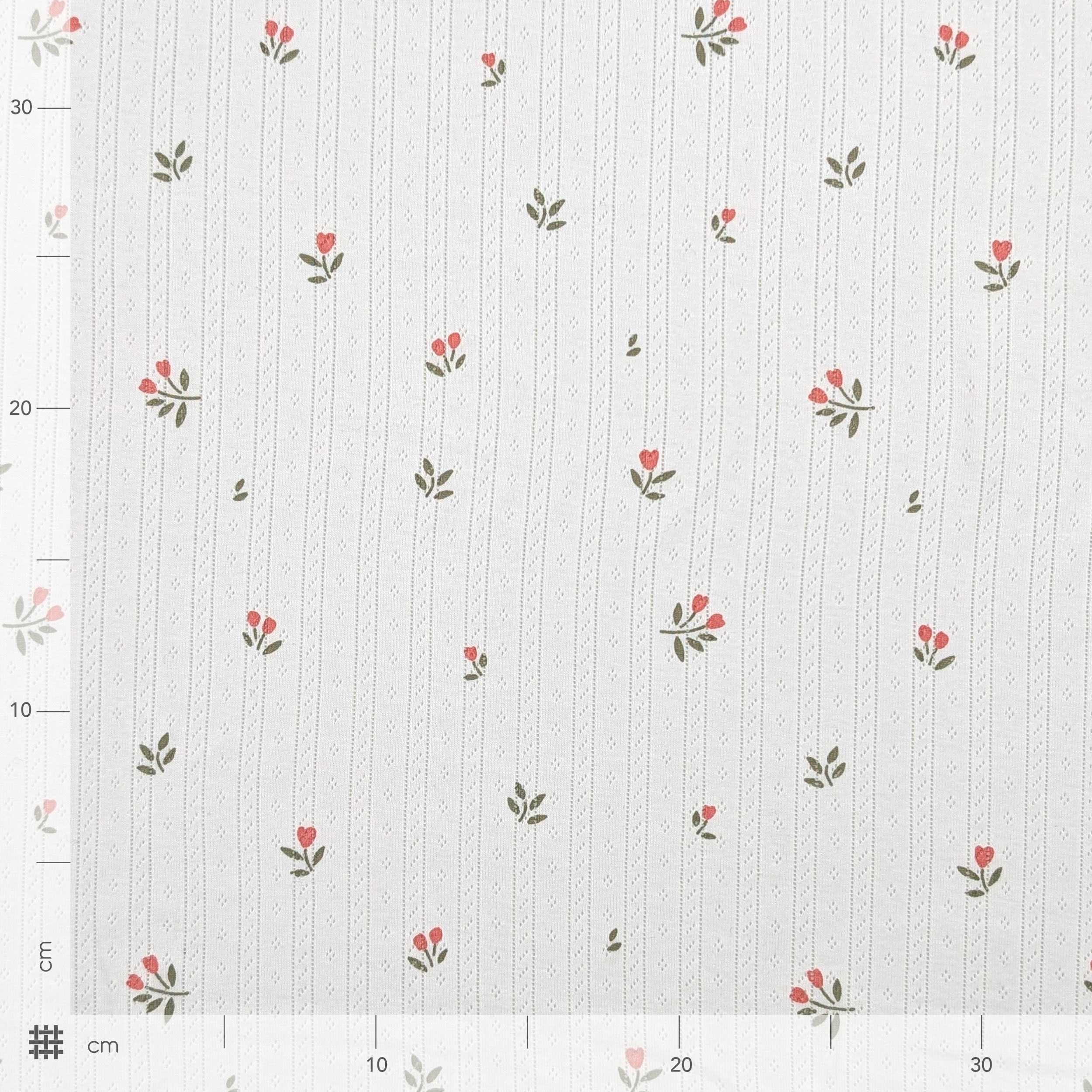 Maglia Traforata Puro Cotone Tulipani Image