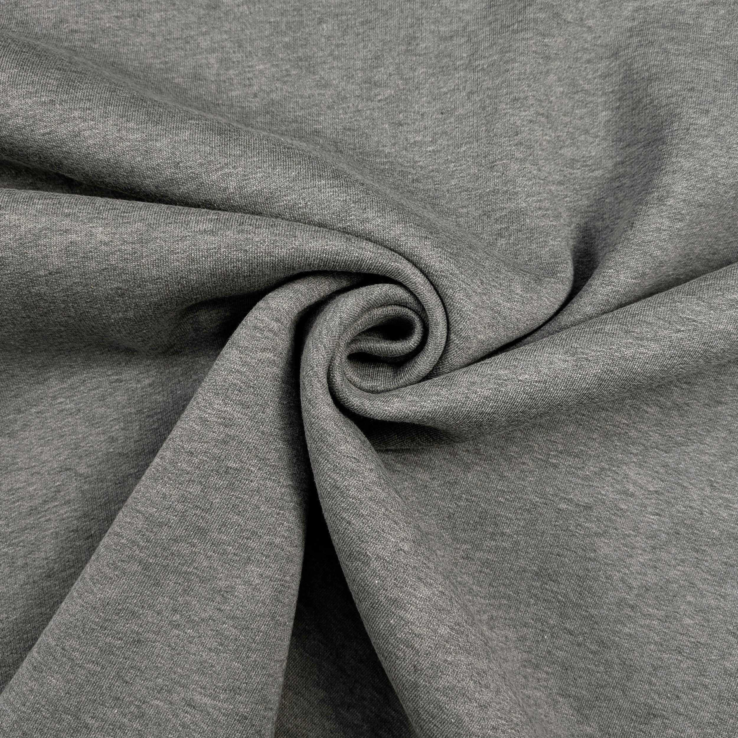 Felpa Cotone Invernale Grigio Melange Image