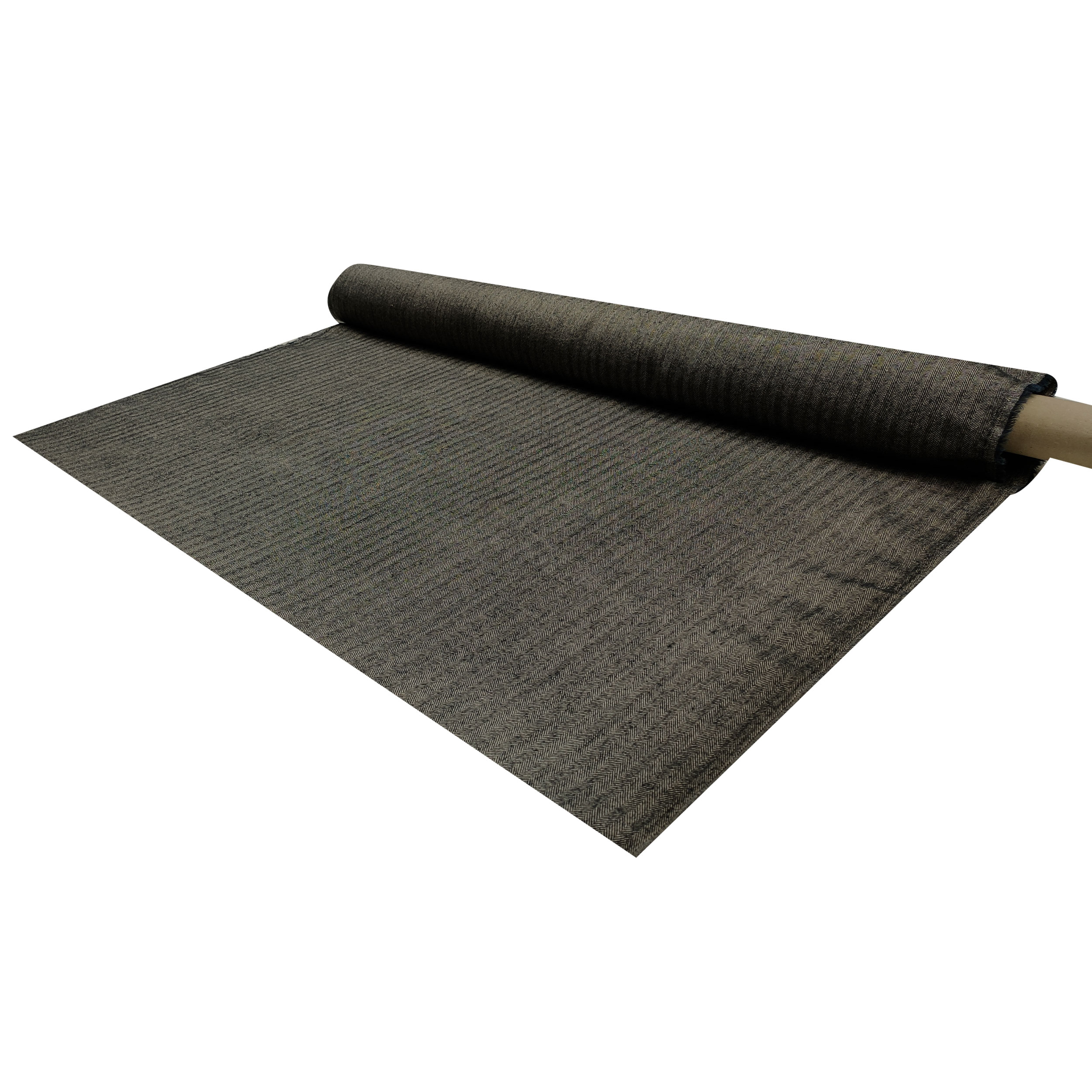 Lino Elasticizzato Spigato in Grigio