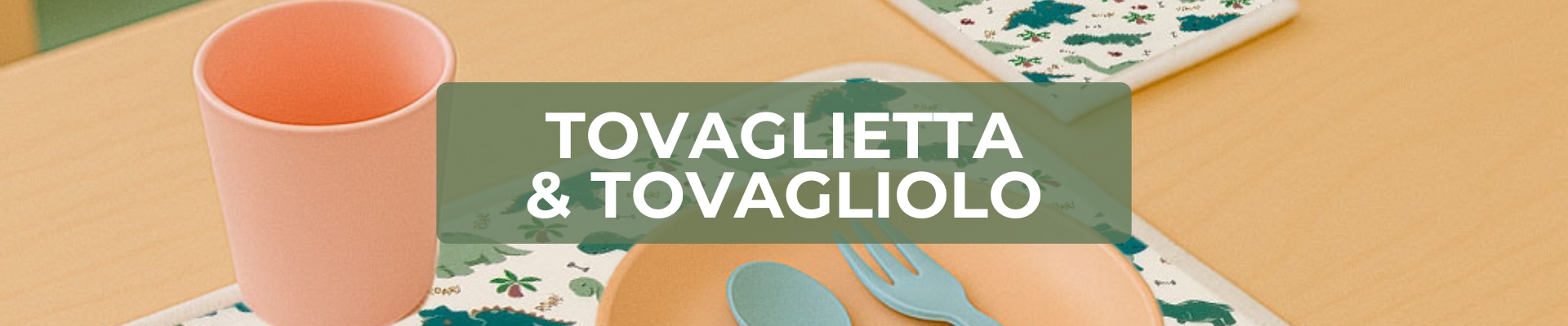 tovaglietta e tovagliolo di panini tessuti