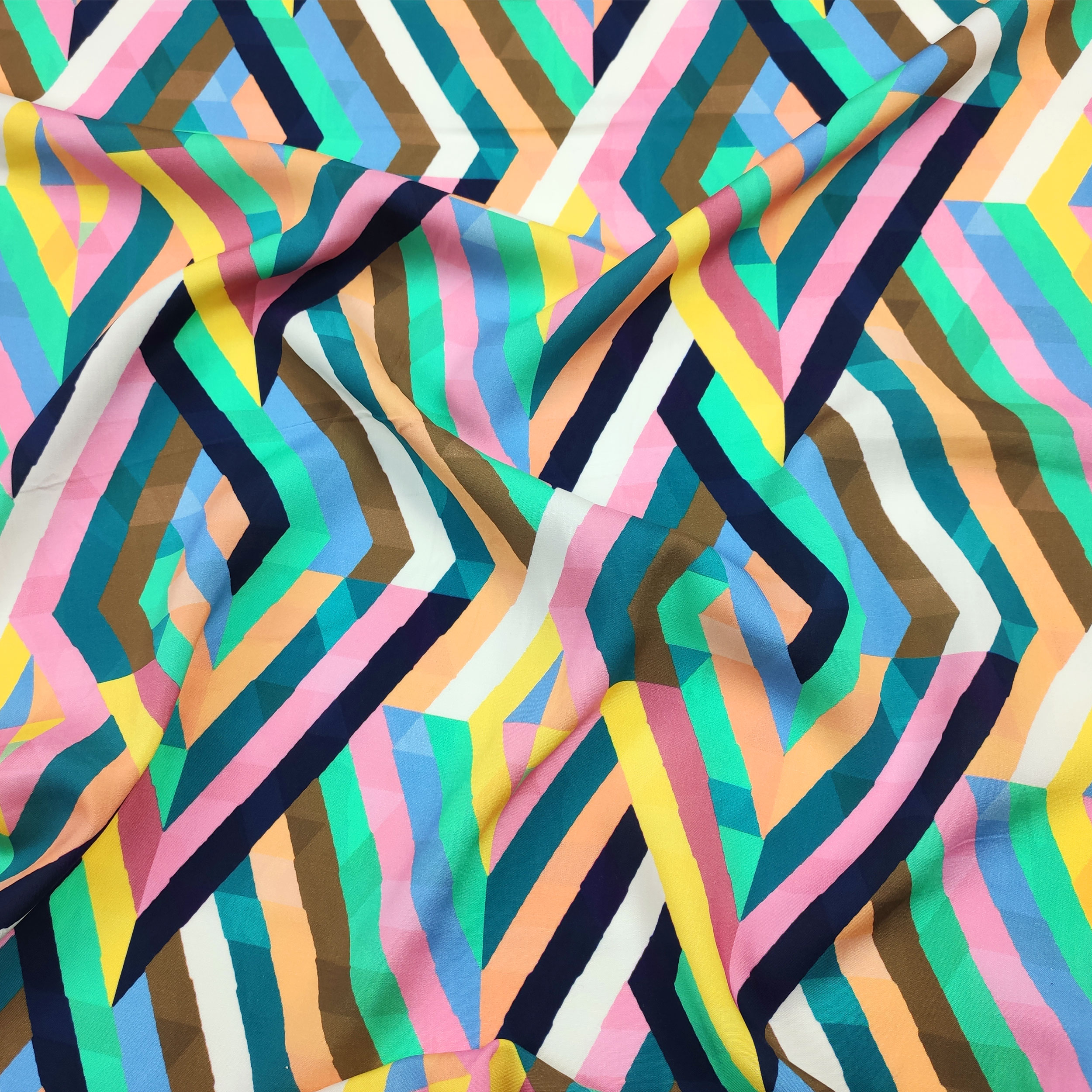 Viscosa Fantasia Geometrica Multicolor