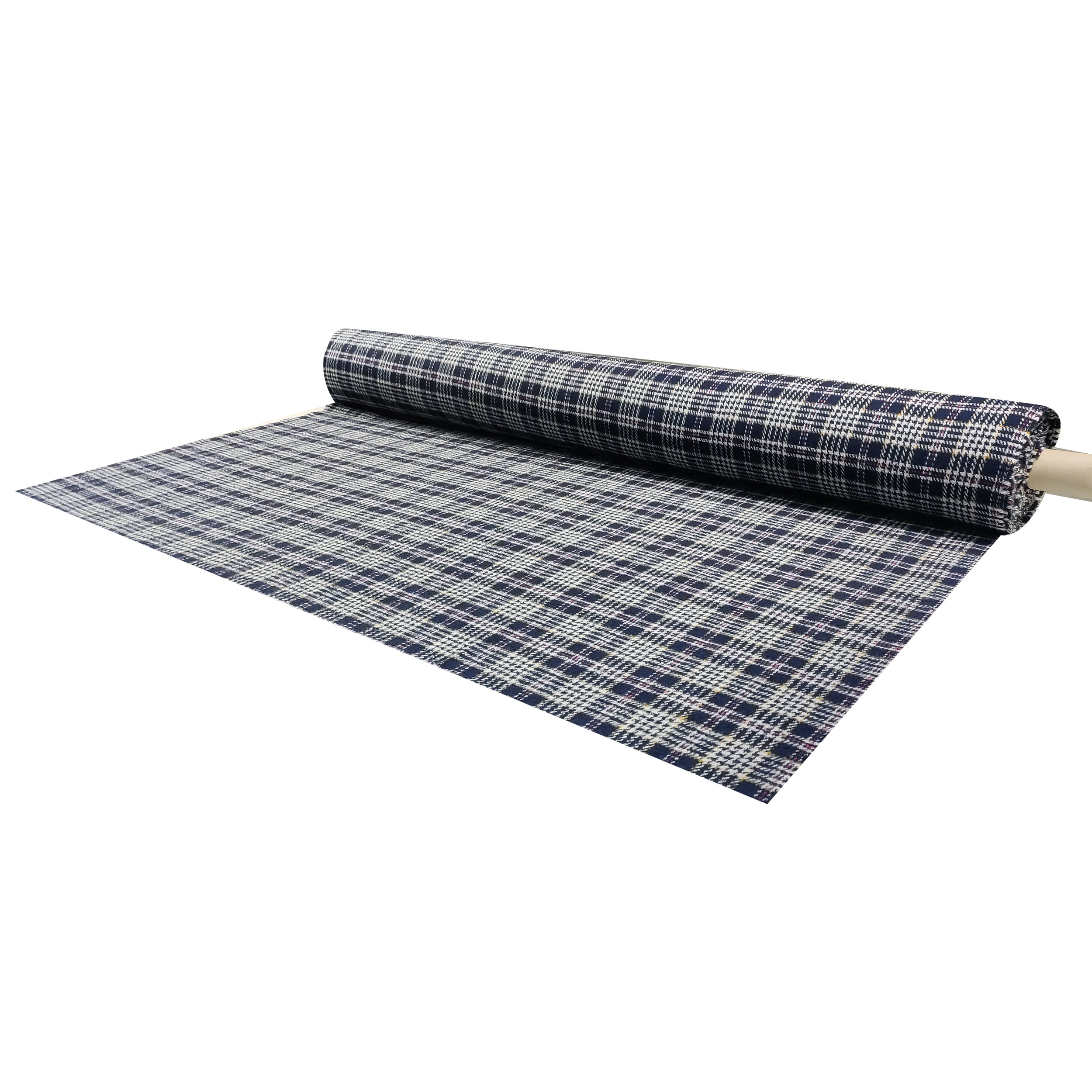 Tartan Pied de Poule Blu Fili Colorati