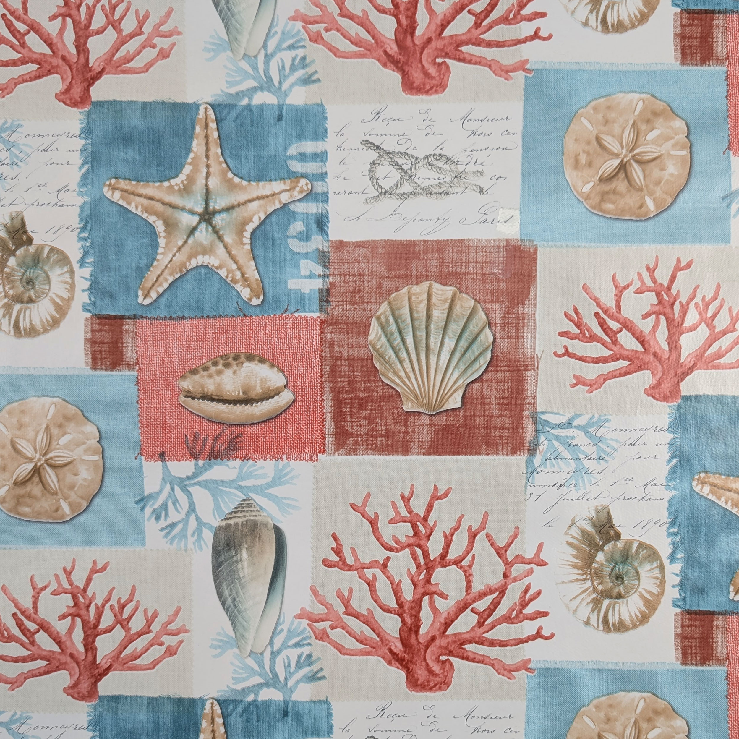 Tessuto per Tovaglia Plastificata Fantasia Marittima Image