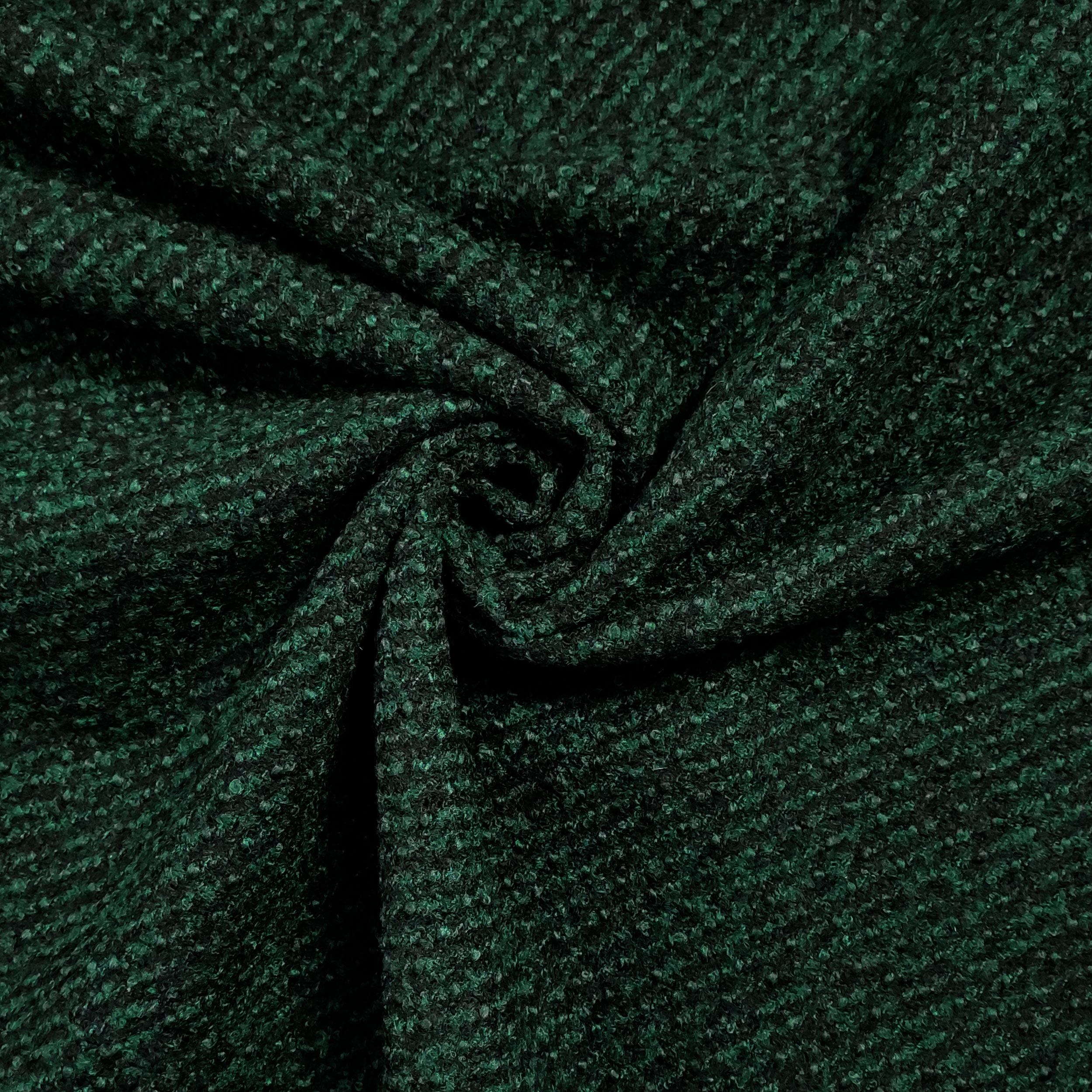 Cappotto Tweed Verde e Nero