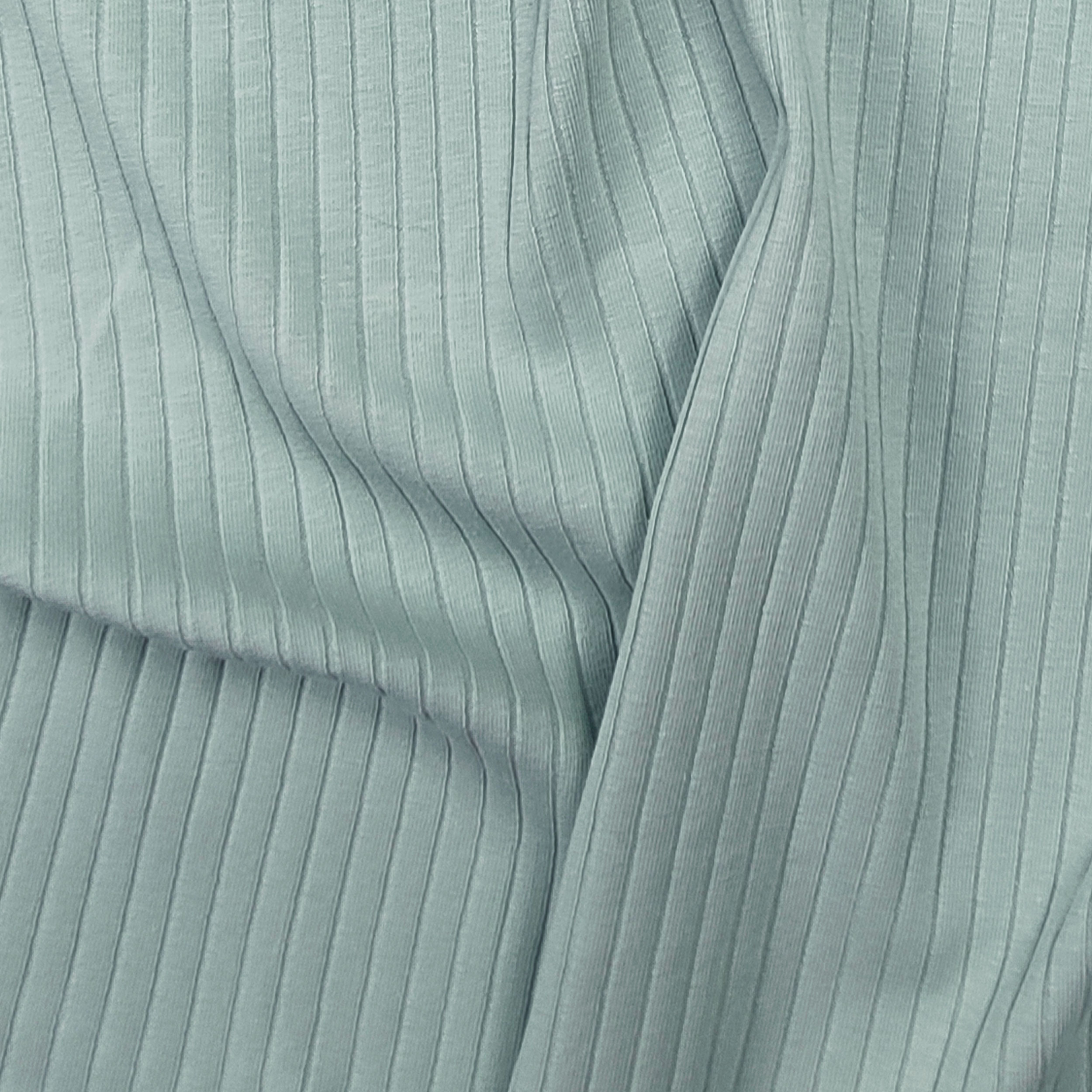 Jersey Cotone Cannettato Menta