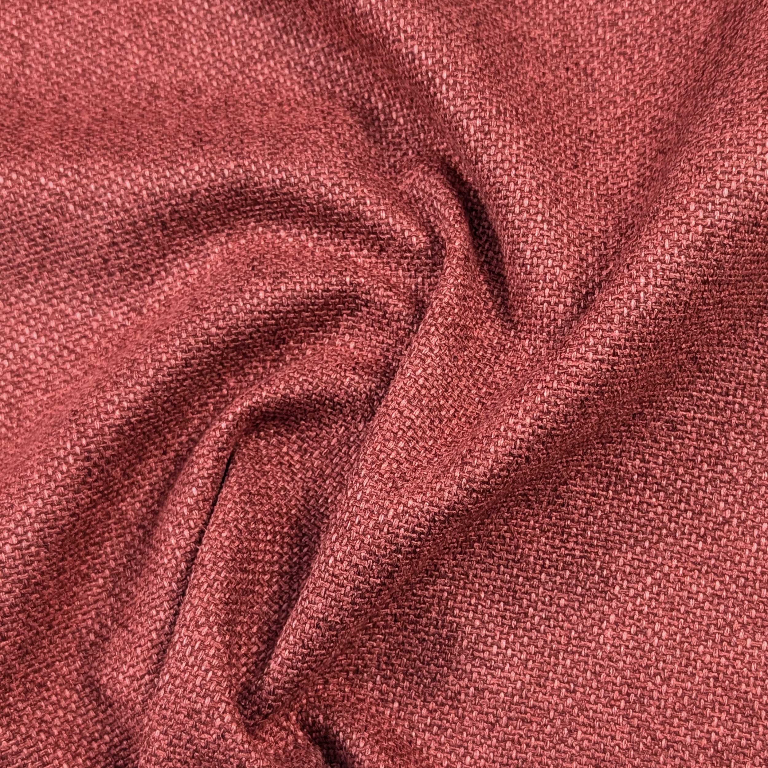 Tessuto Arredo Trama Melange Rosso Image
