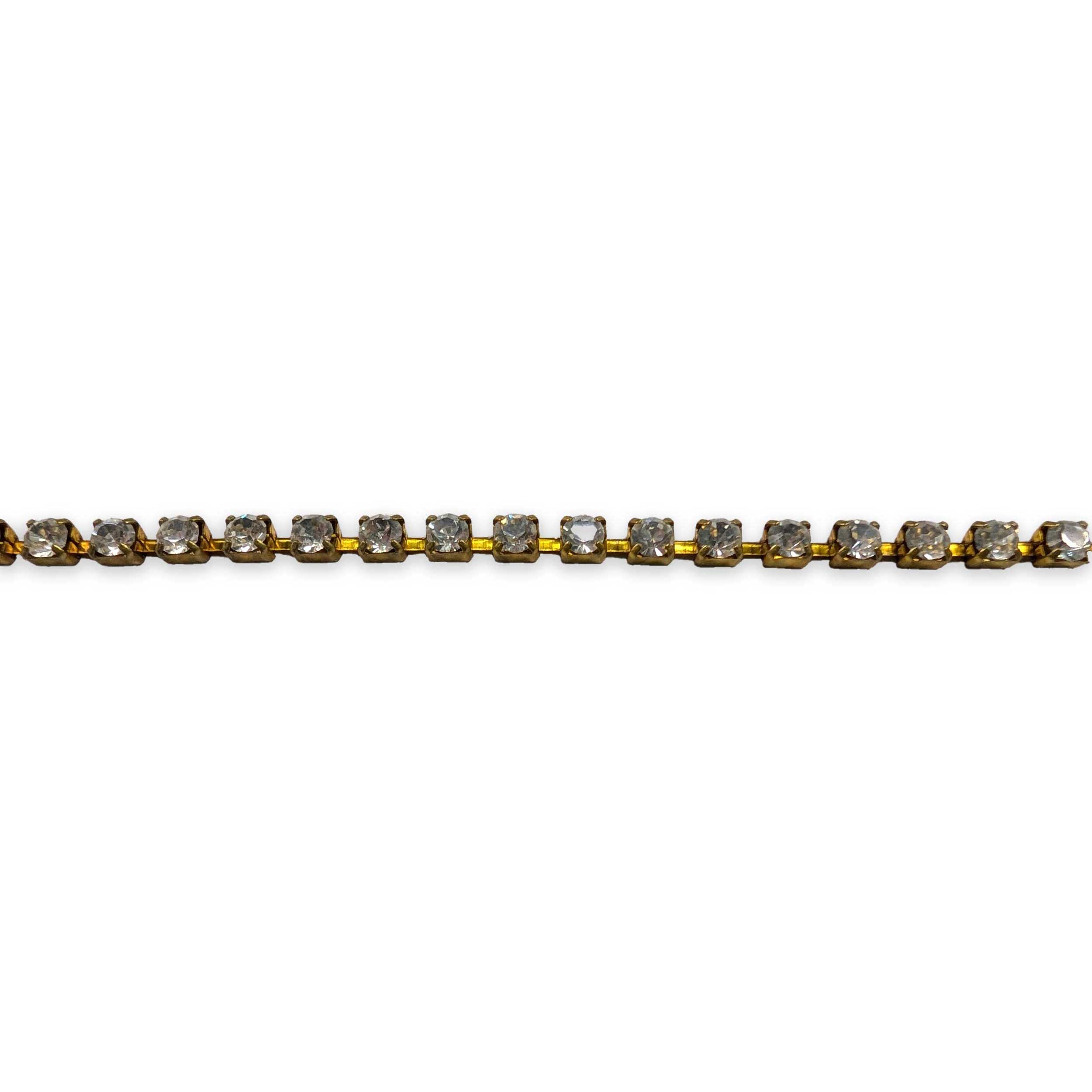 Catena Dorata Grande con Strass Image