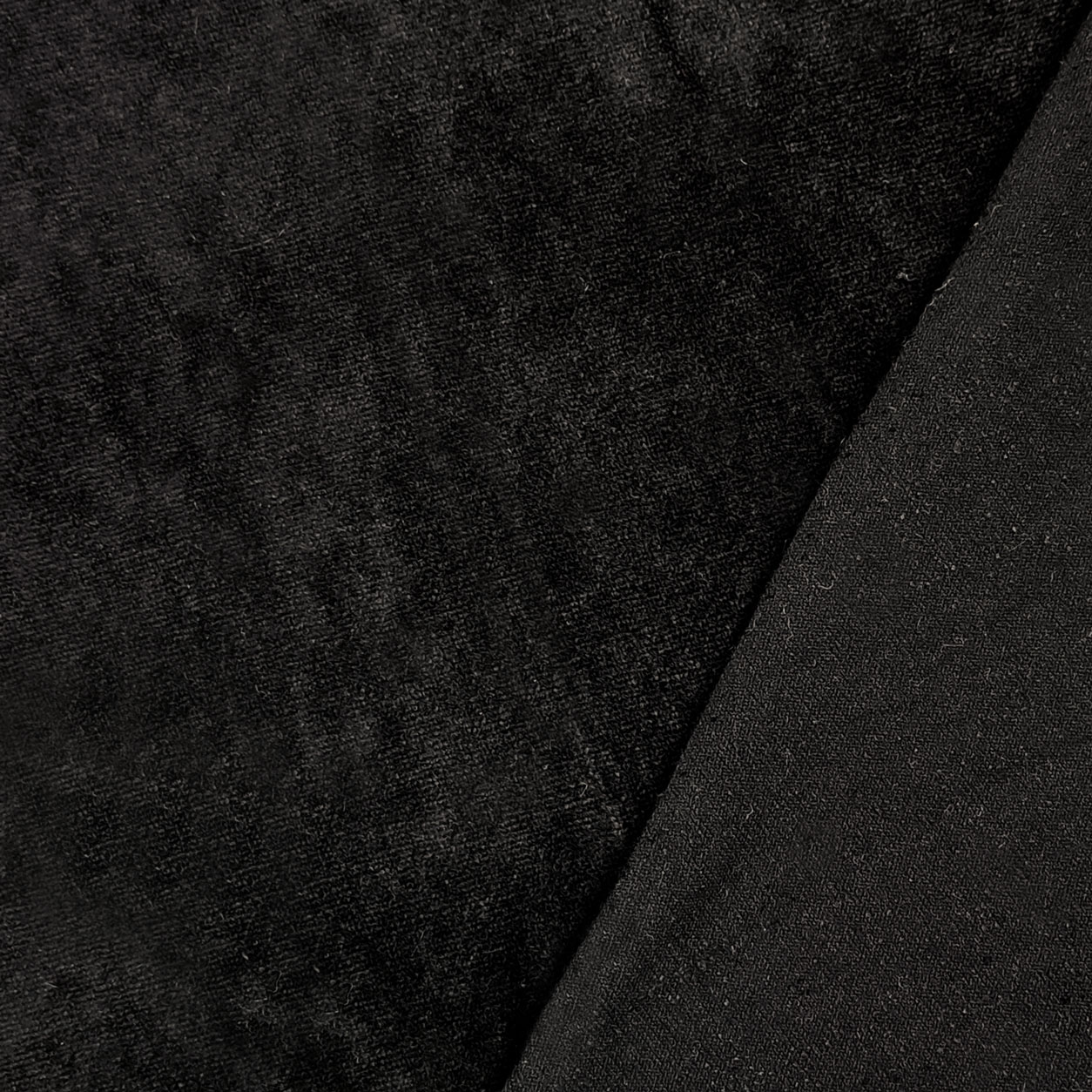 Tessuto maglina per abbigliamento ciniglia nero