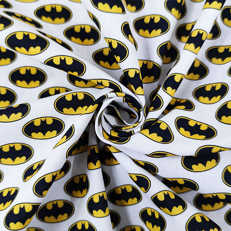 Tessuto di cotone per fodere logo batman