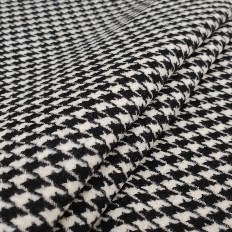 Tessuto per Cappotto Double Pied De Poule