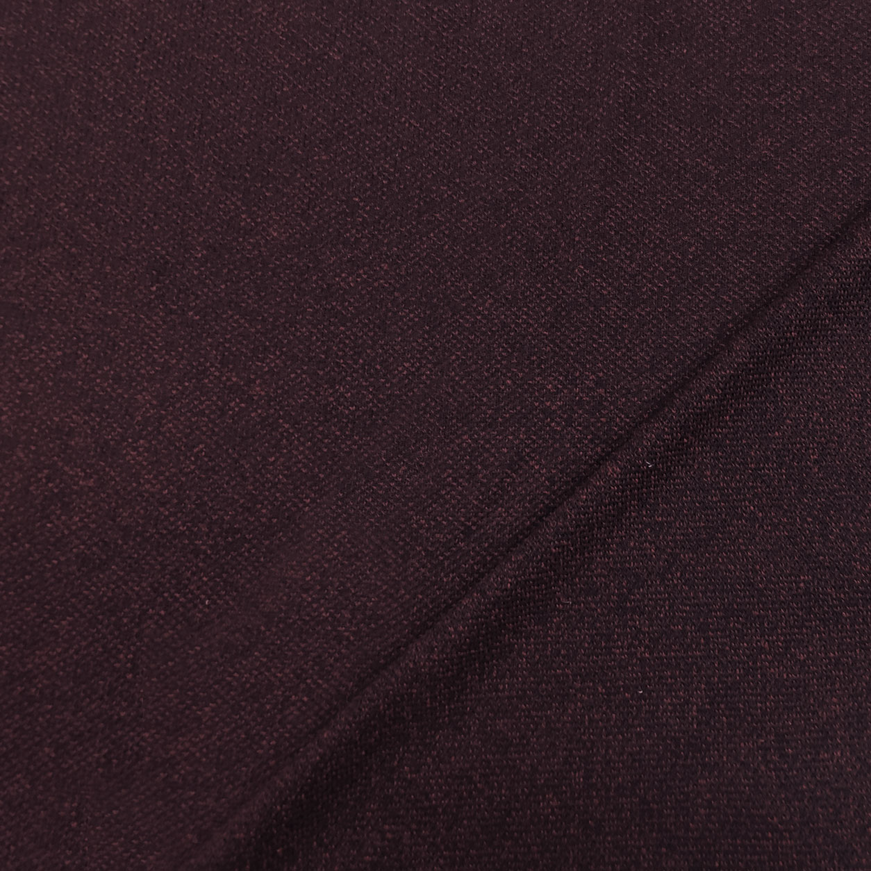 tessuto maglia vinaccia nero melange
