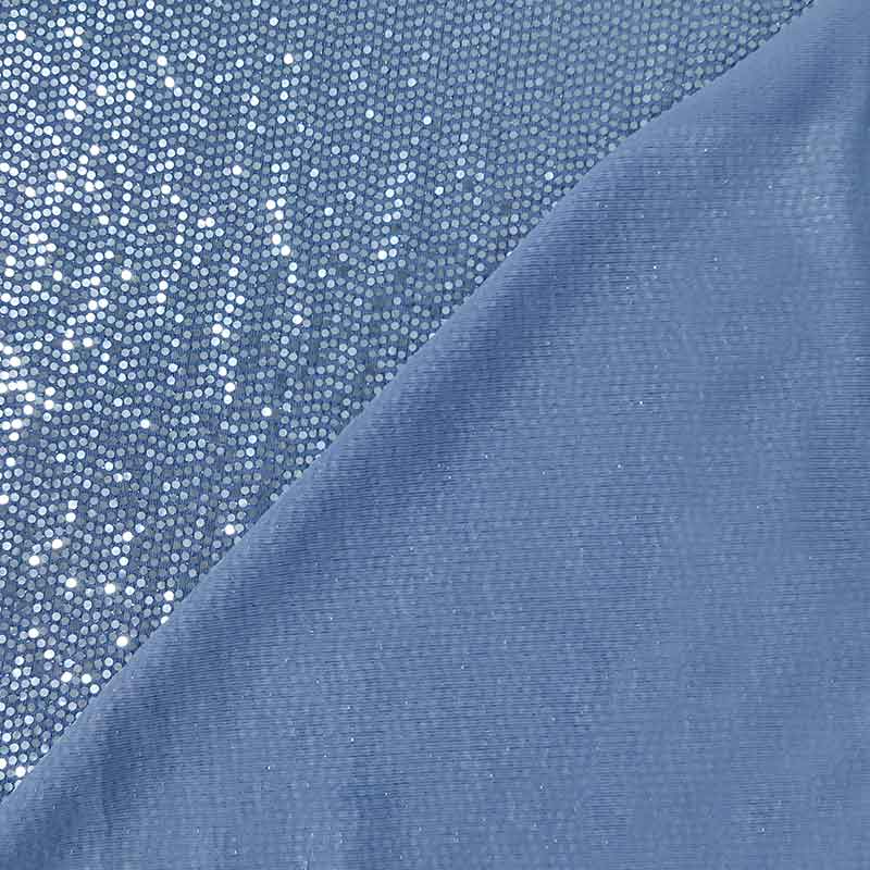 Tessuto Con Paillettes 1 Iarda - Materiale Da Cucito Lucido Per Abiti E Decorazioni - Foto 2