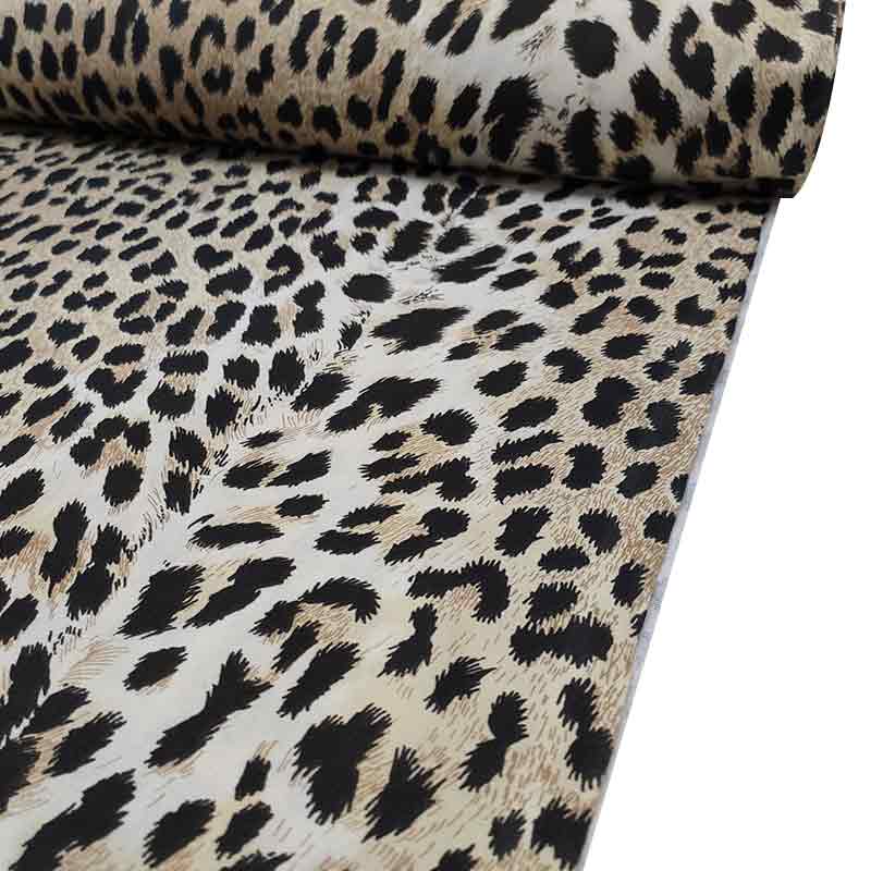 Tessuto Cotone Fantasia Leopardata