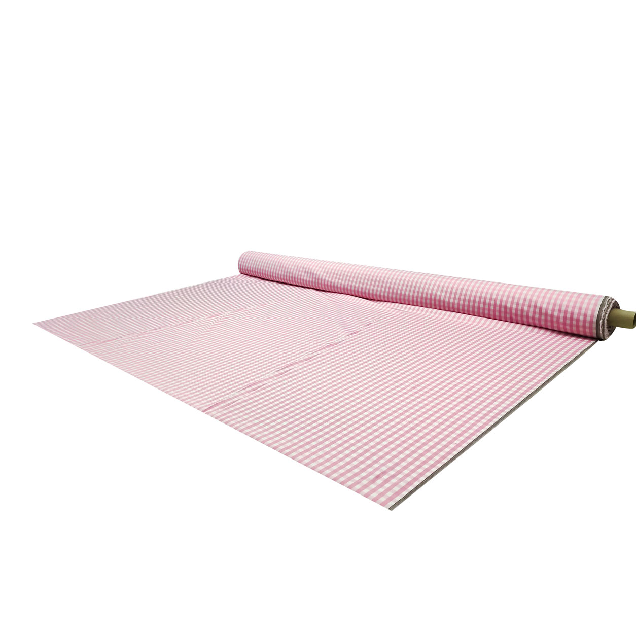 tessuto cotone elasticizzato a quadretti rosa