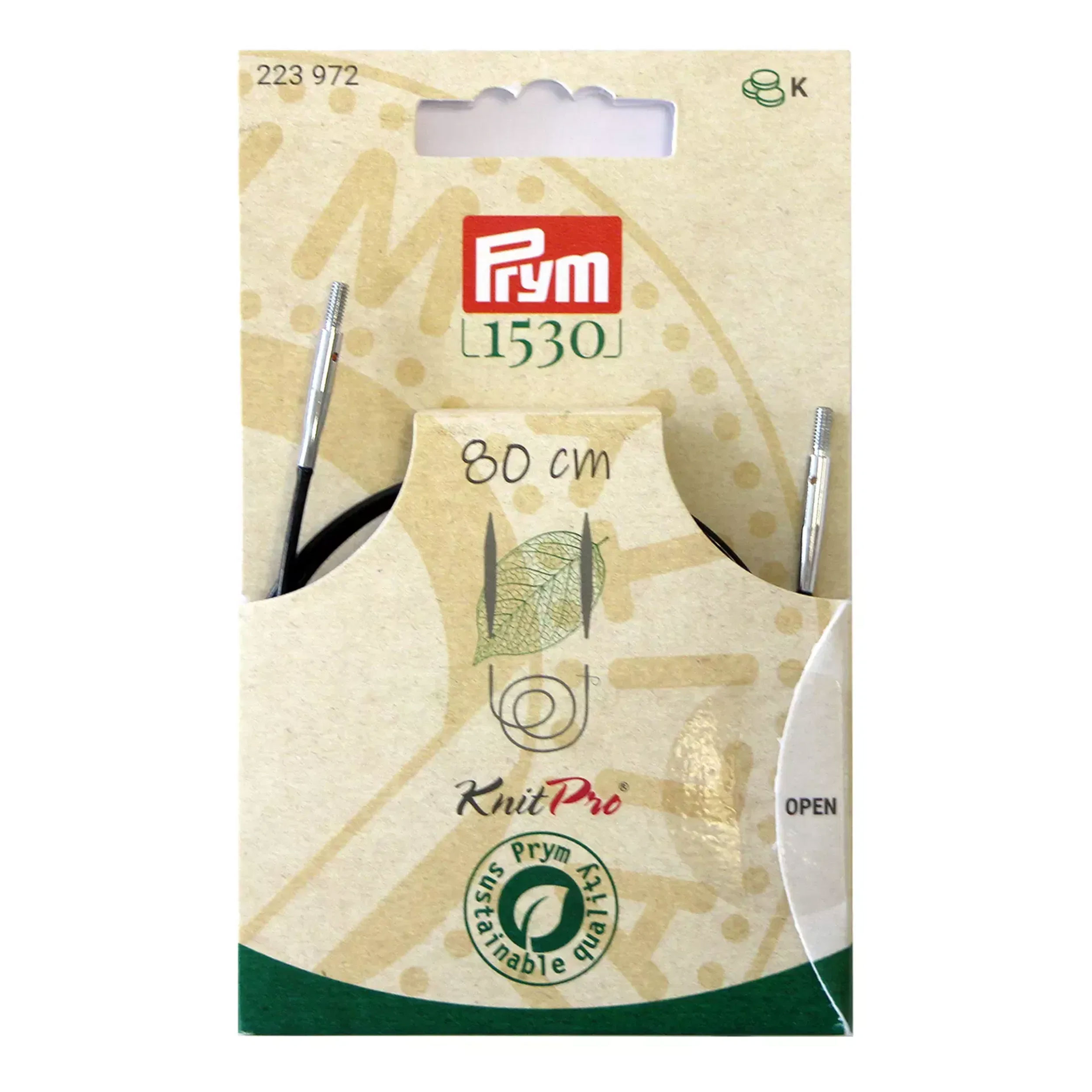 Filo Intercambiabile per Ferri Natural Prym 80 cm Image