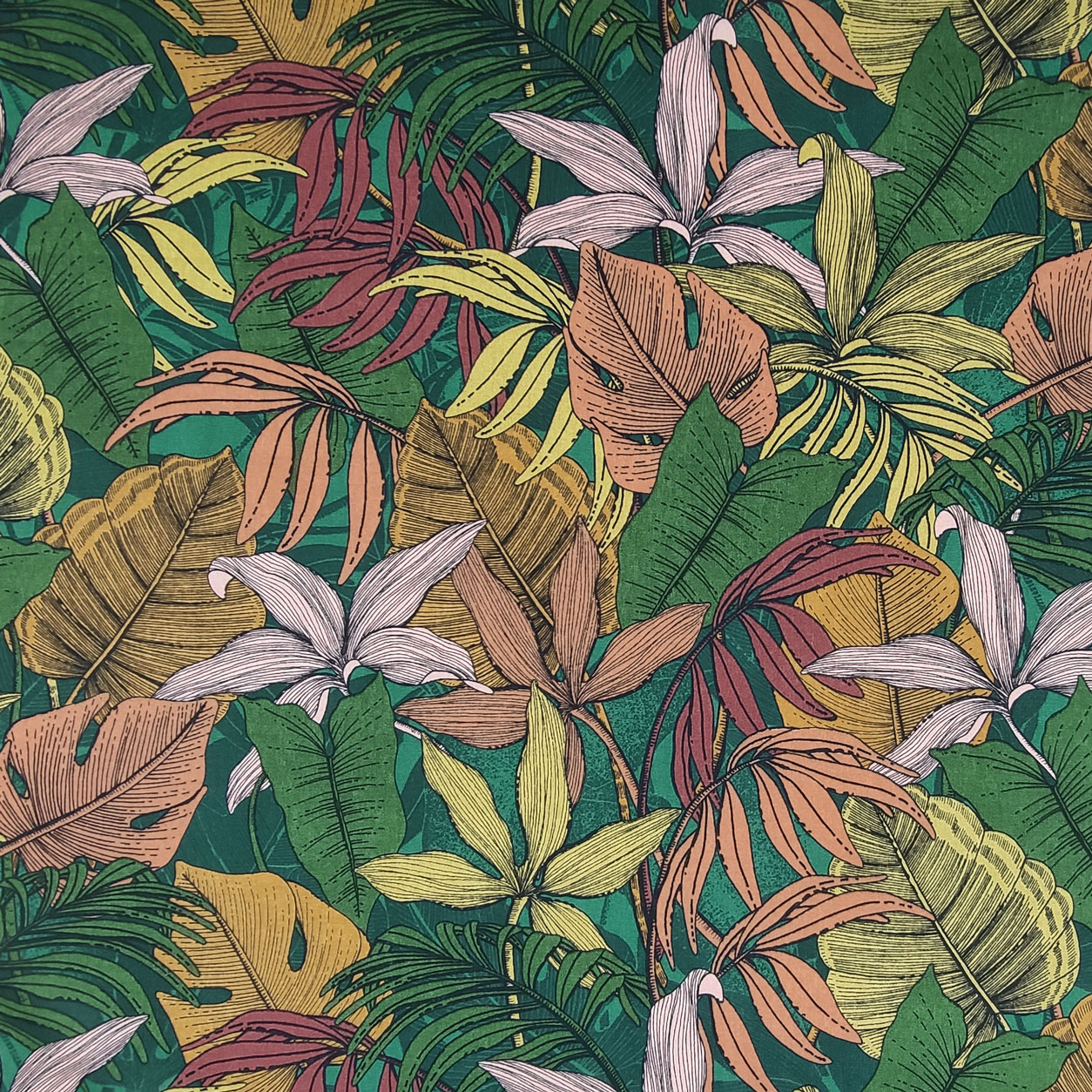 tessuto-misto-cotone-foglie-tropicali