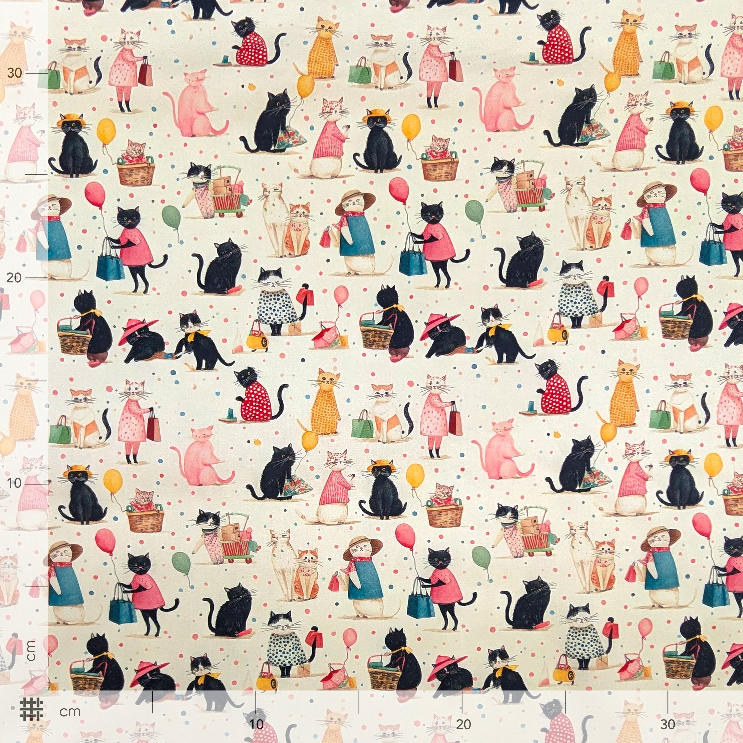 Popeline Cotone Gattine Fashion Image