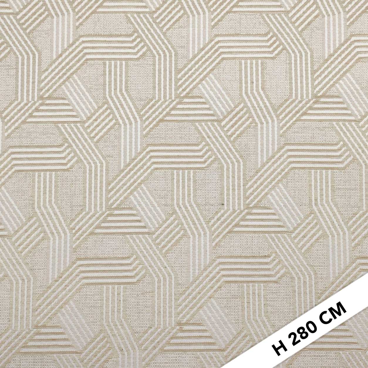 Tessuto Jacquard Geometria Toni Beige Image