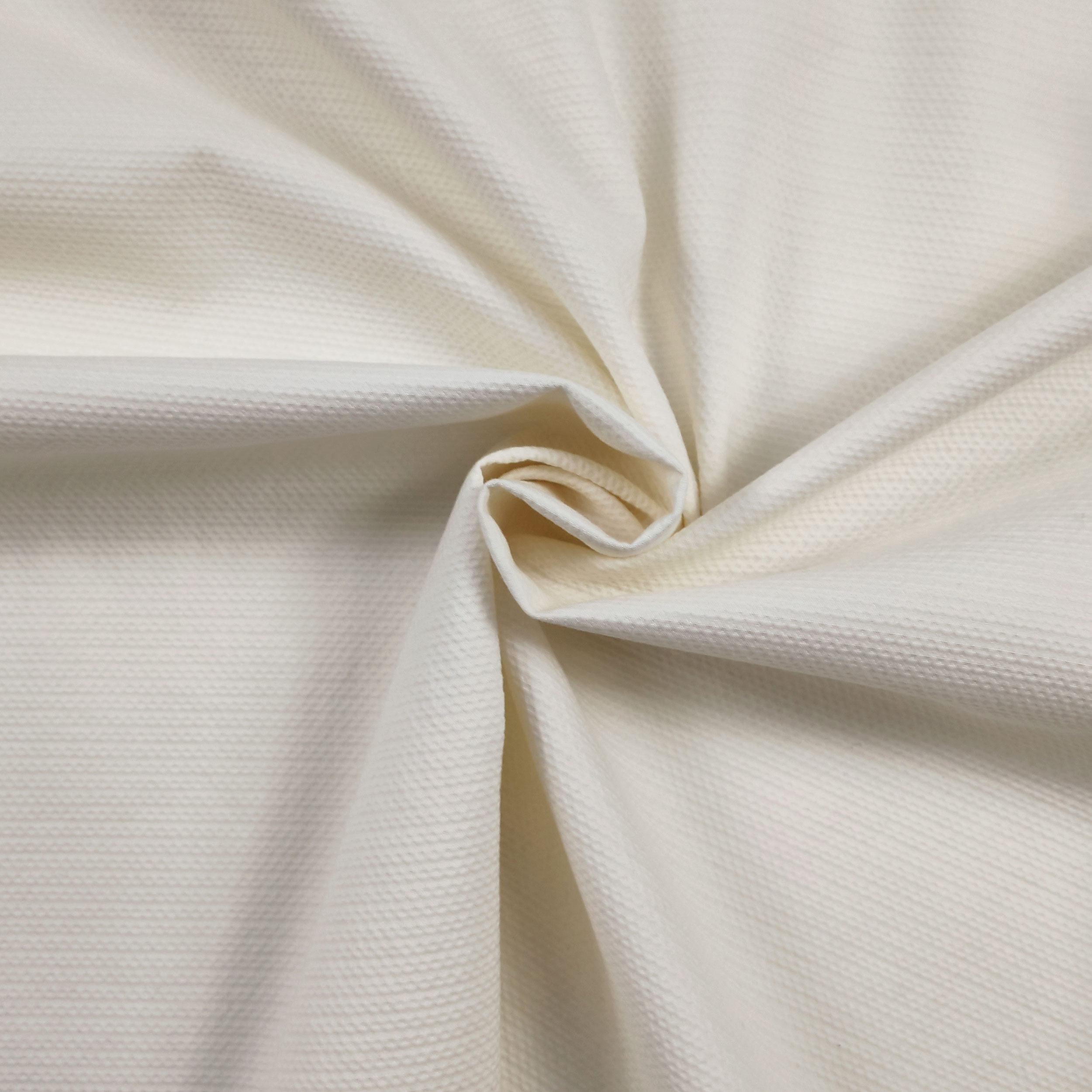 Piquet Cotone Elasticizzato Bianco Latte Image