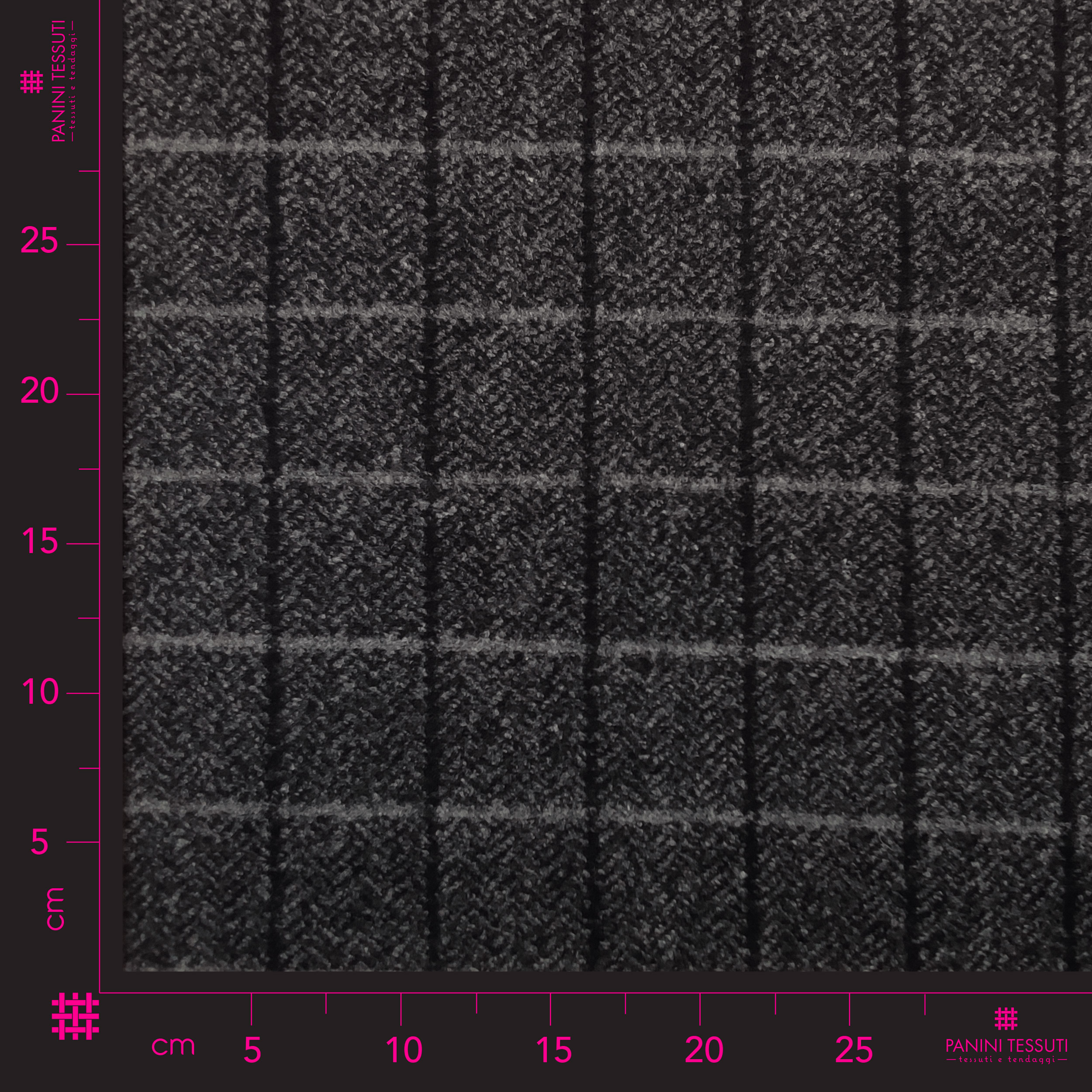 Neoprene Double-Side Tartan in Lana e Grigio