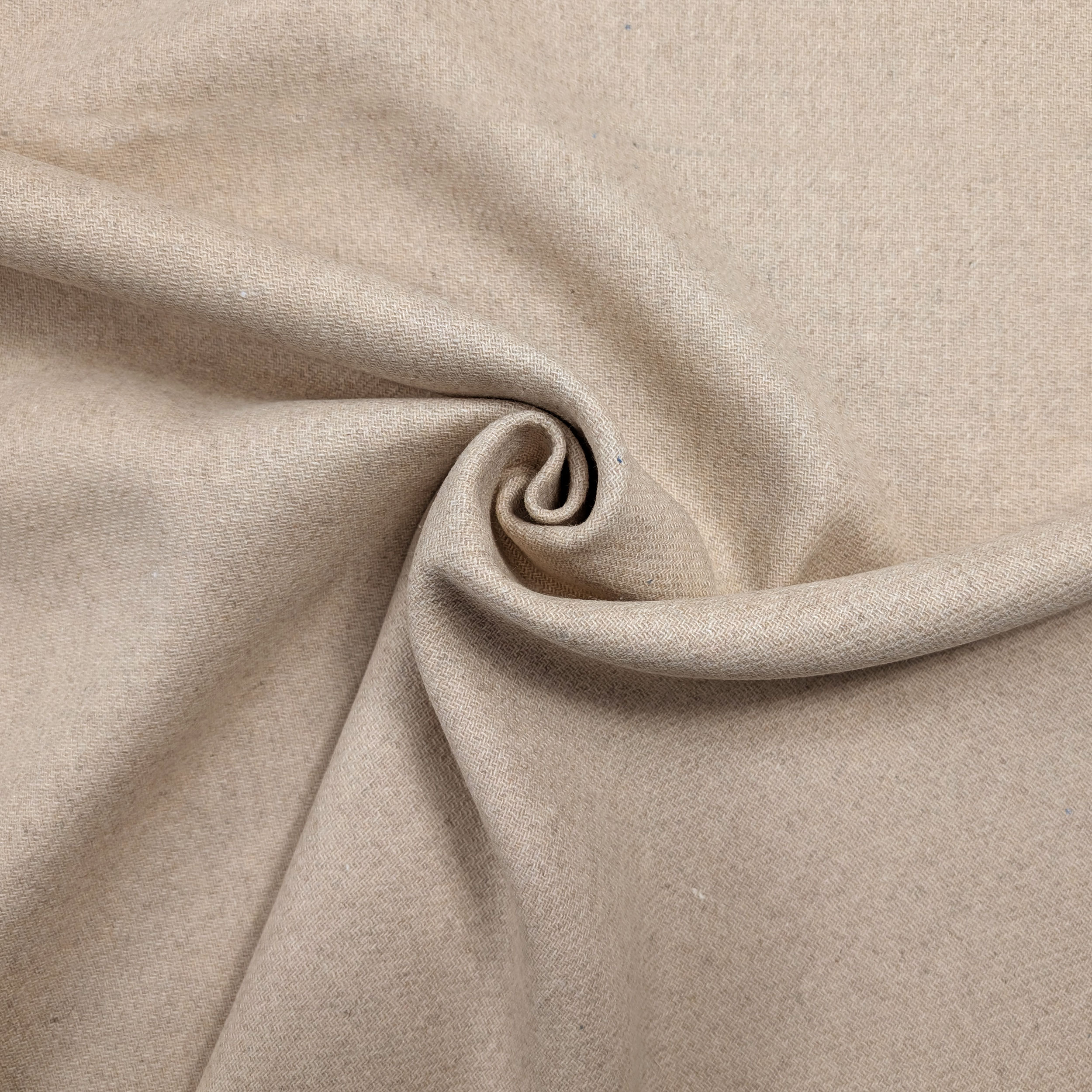 Cappotto Pesante Beige Misto Lana Image