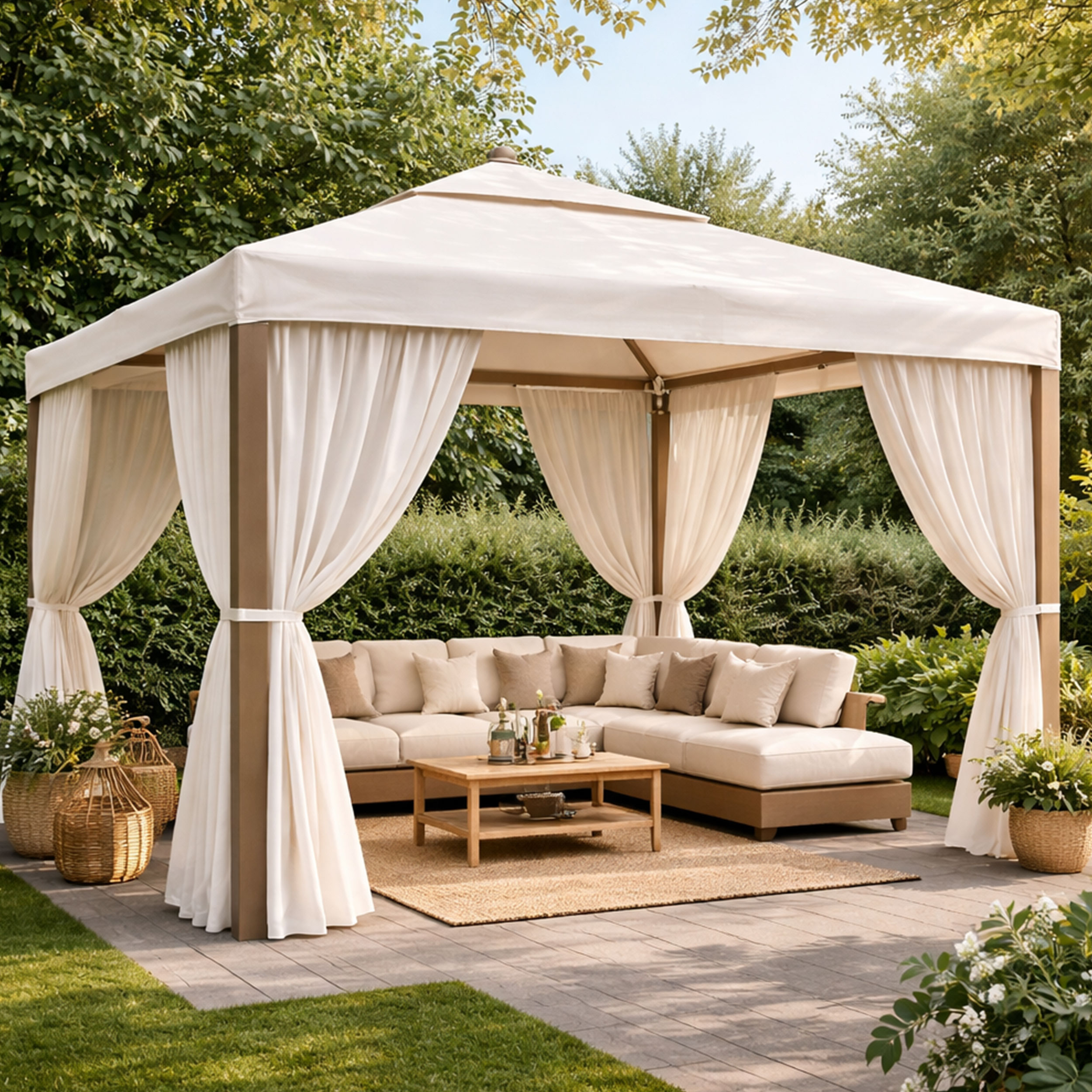 Tessuto per Tenda Pergola Beige Image