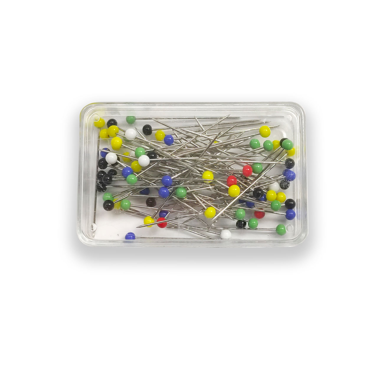 Spilli Per Sarta 1200 Spilli Da Cucito Testa Tonda Multicolore - Con Custodia, 40 Mm Spilli Con Testa Colorata - Foto 3