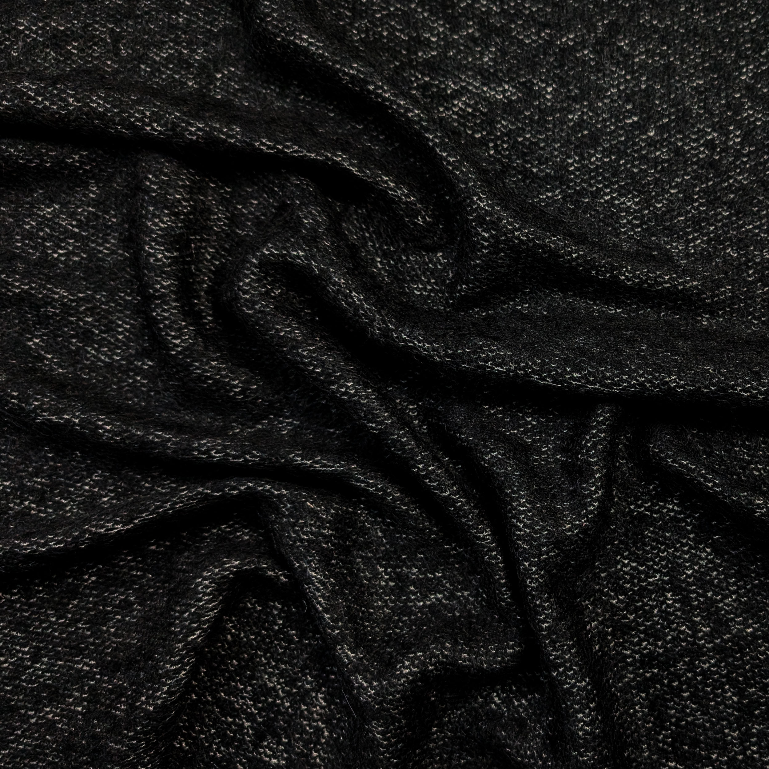 Maglia Effetto Cashmere Nero Melange Image