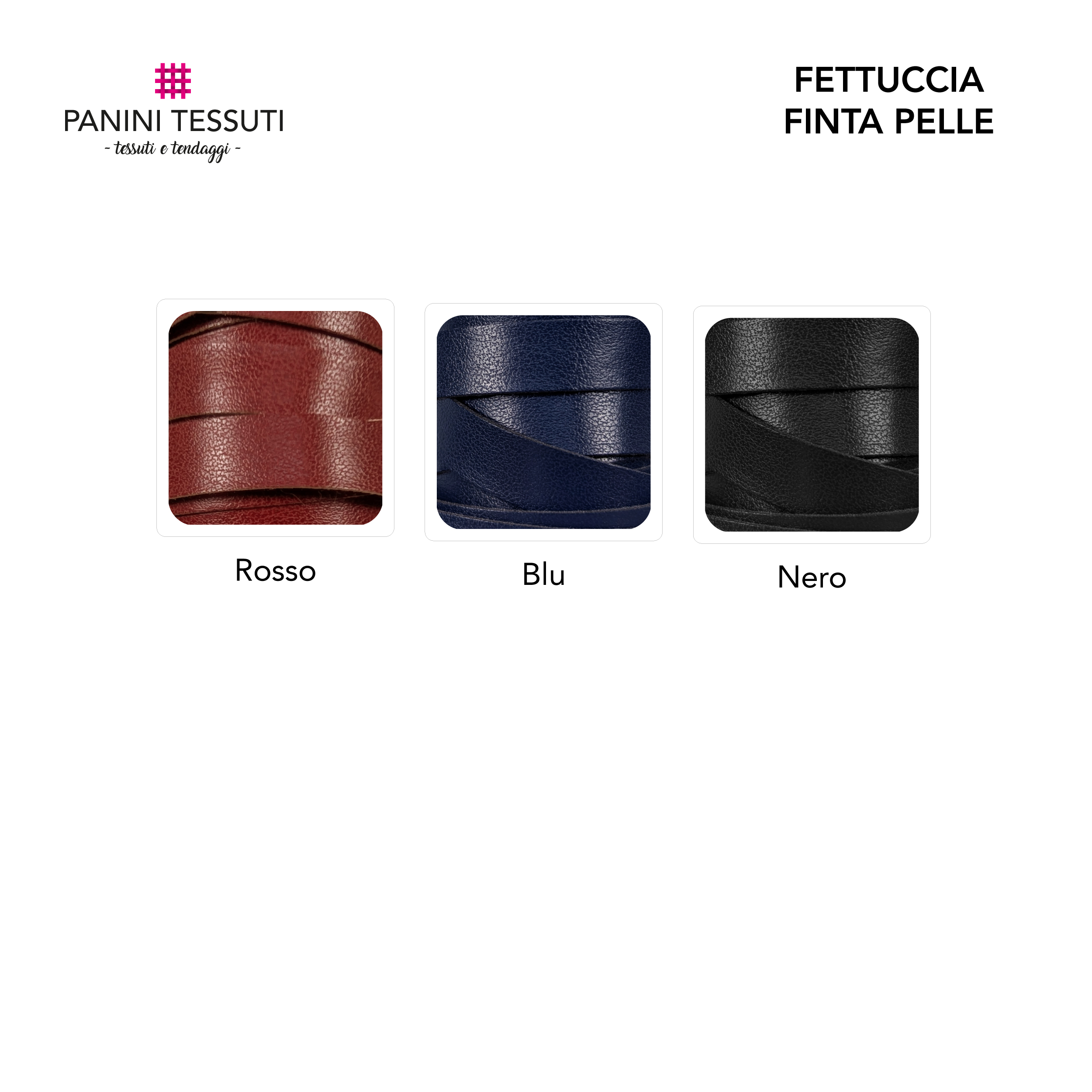 Fettuccia Finta Pelle Image