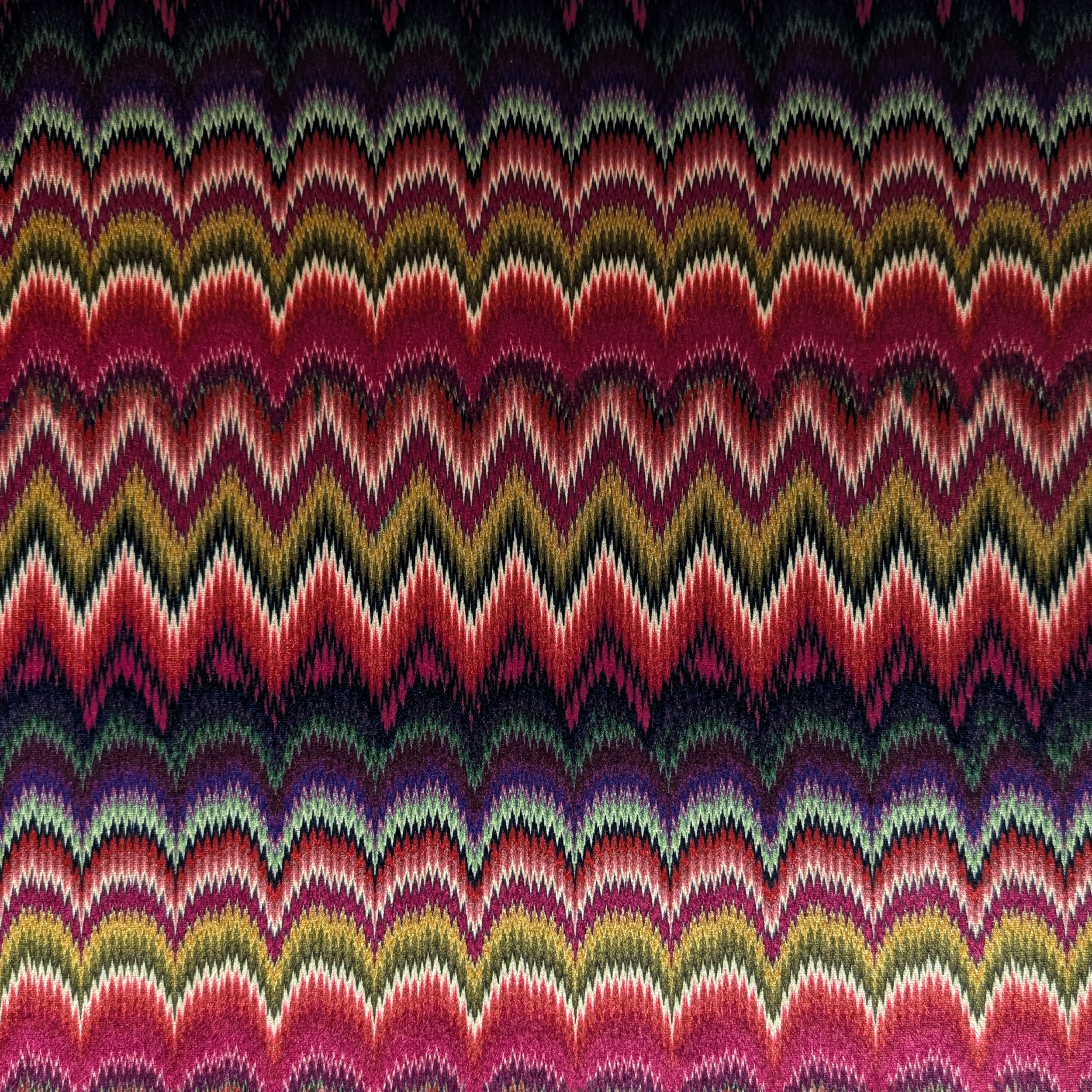 Vellutina Setata Moda Zig Zag Multicolor Image