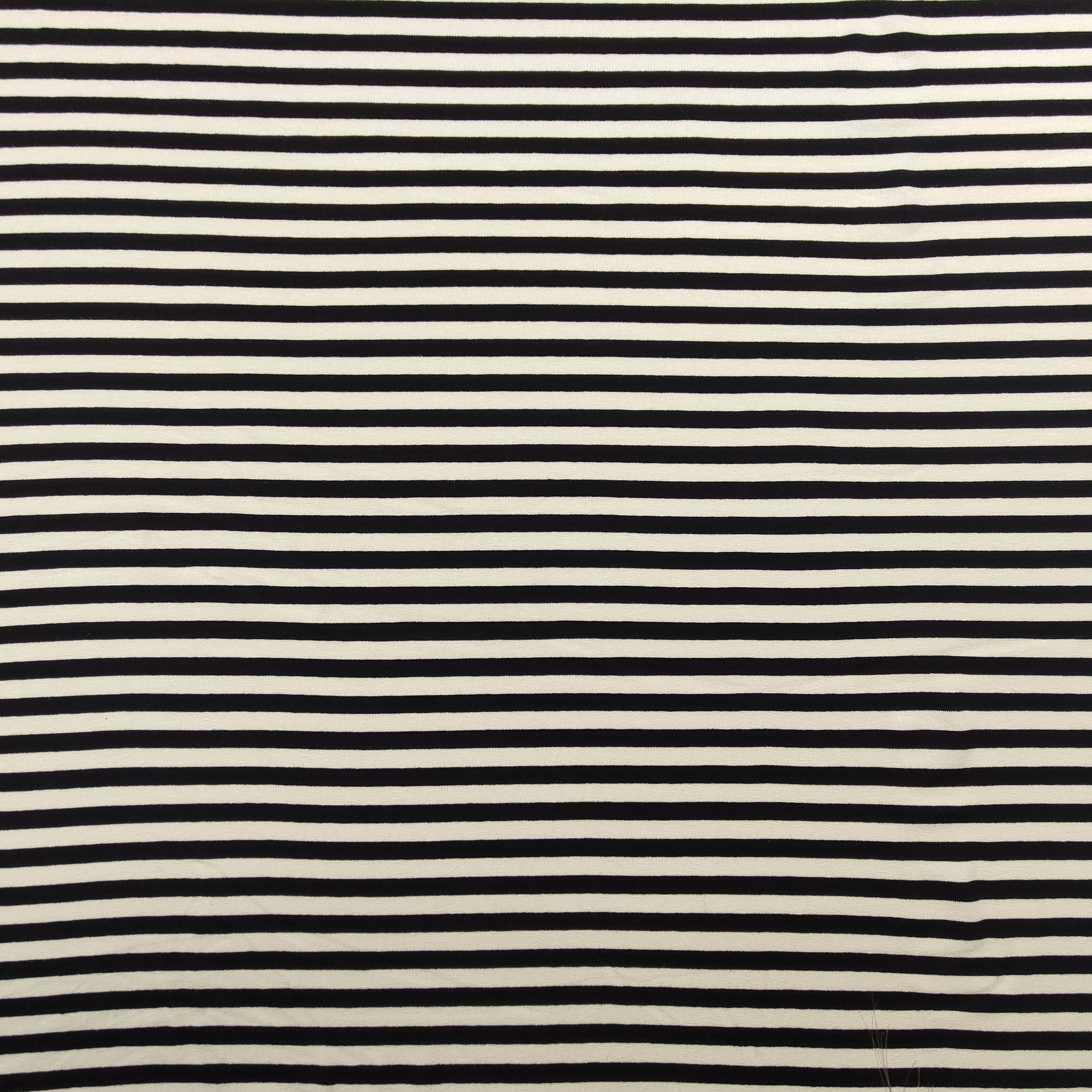 Jersey Bielastico Righe Panna e Nere