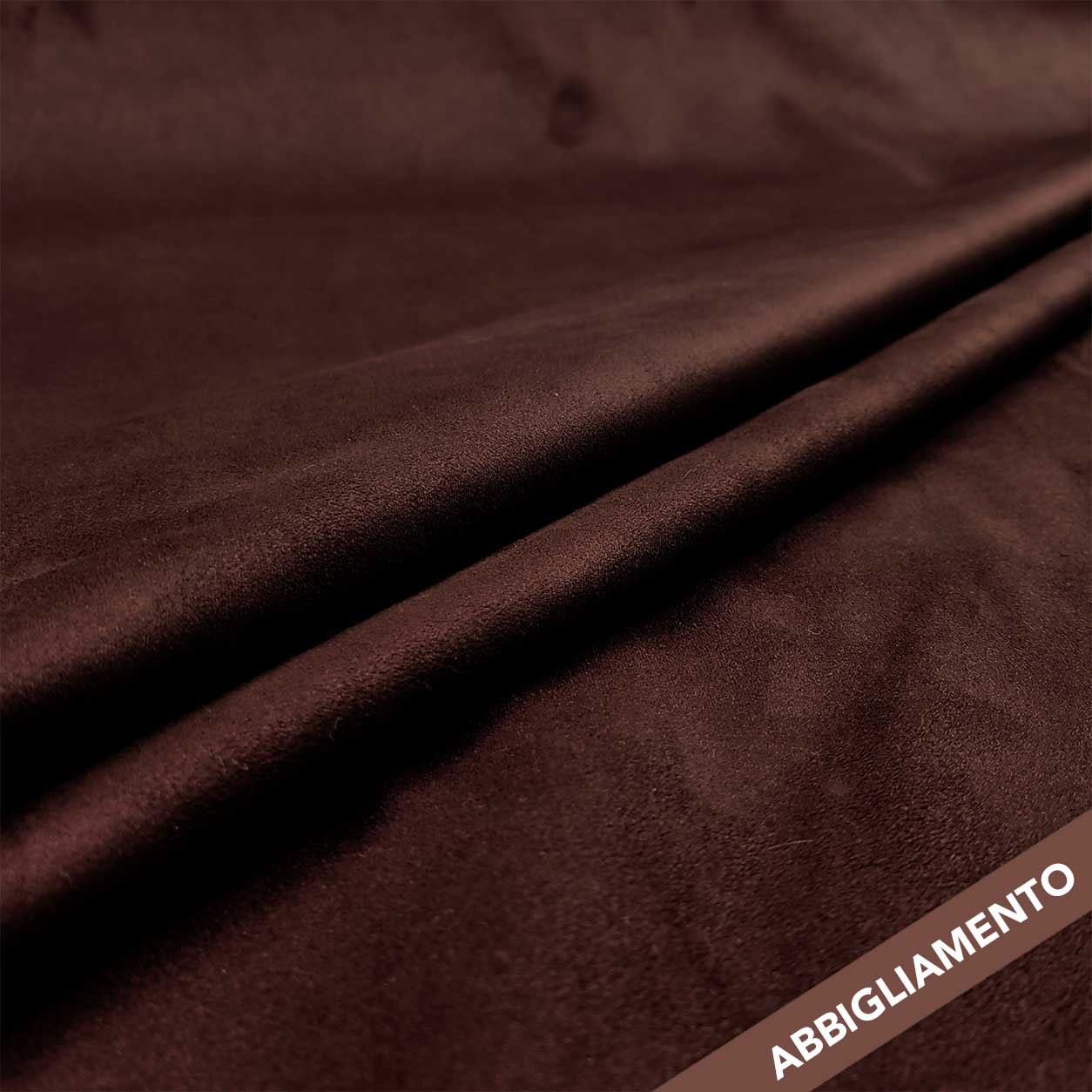 Tessuto Dainetto Elastico Marrone