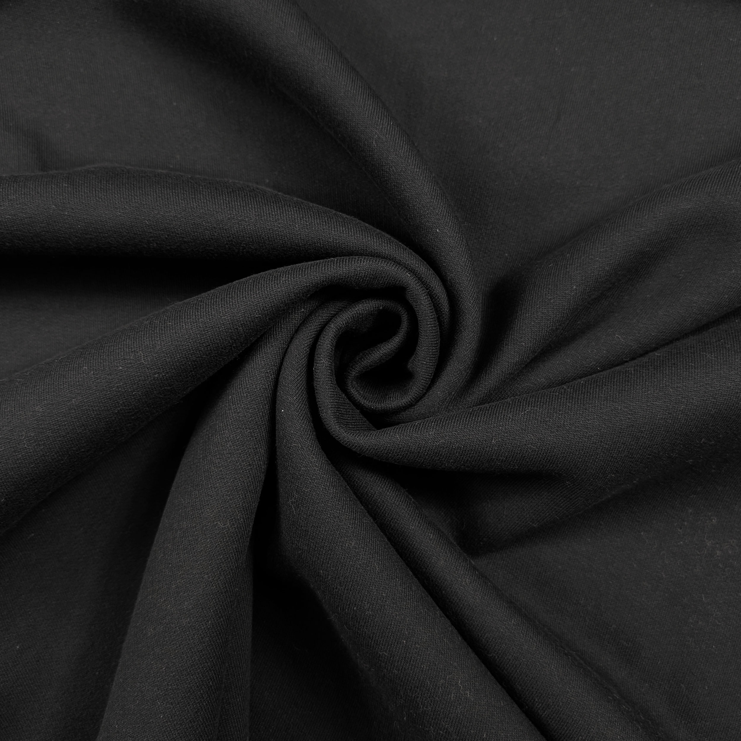 Felpa Cotone Invernale Nera Image