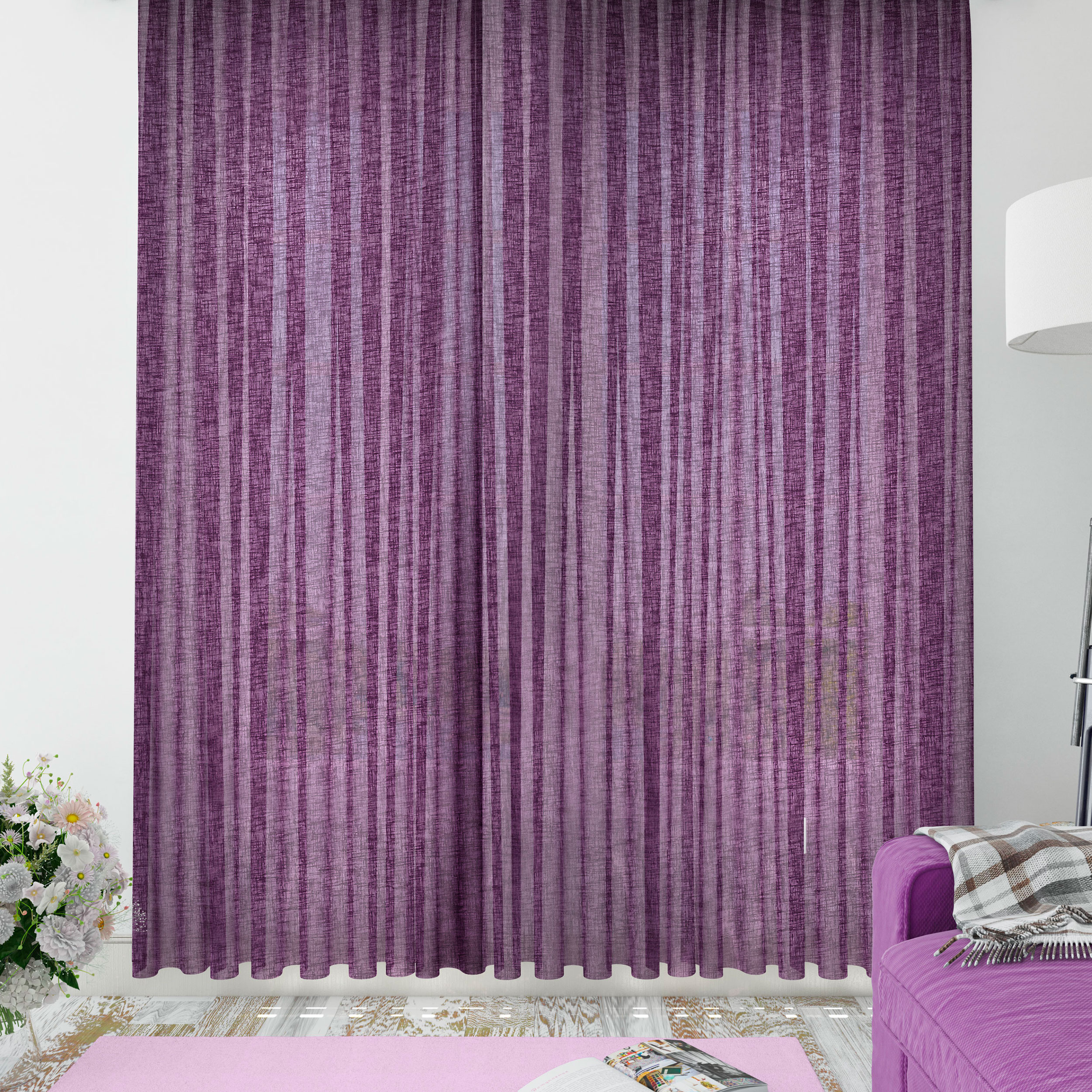 Tessuto A Tinta Unita Lavabile In Lino Per Tende TRILLY By Dedar - Foto 14