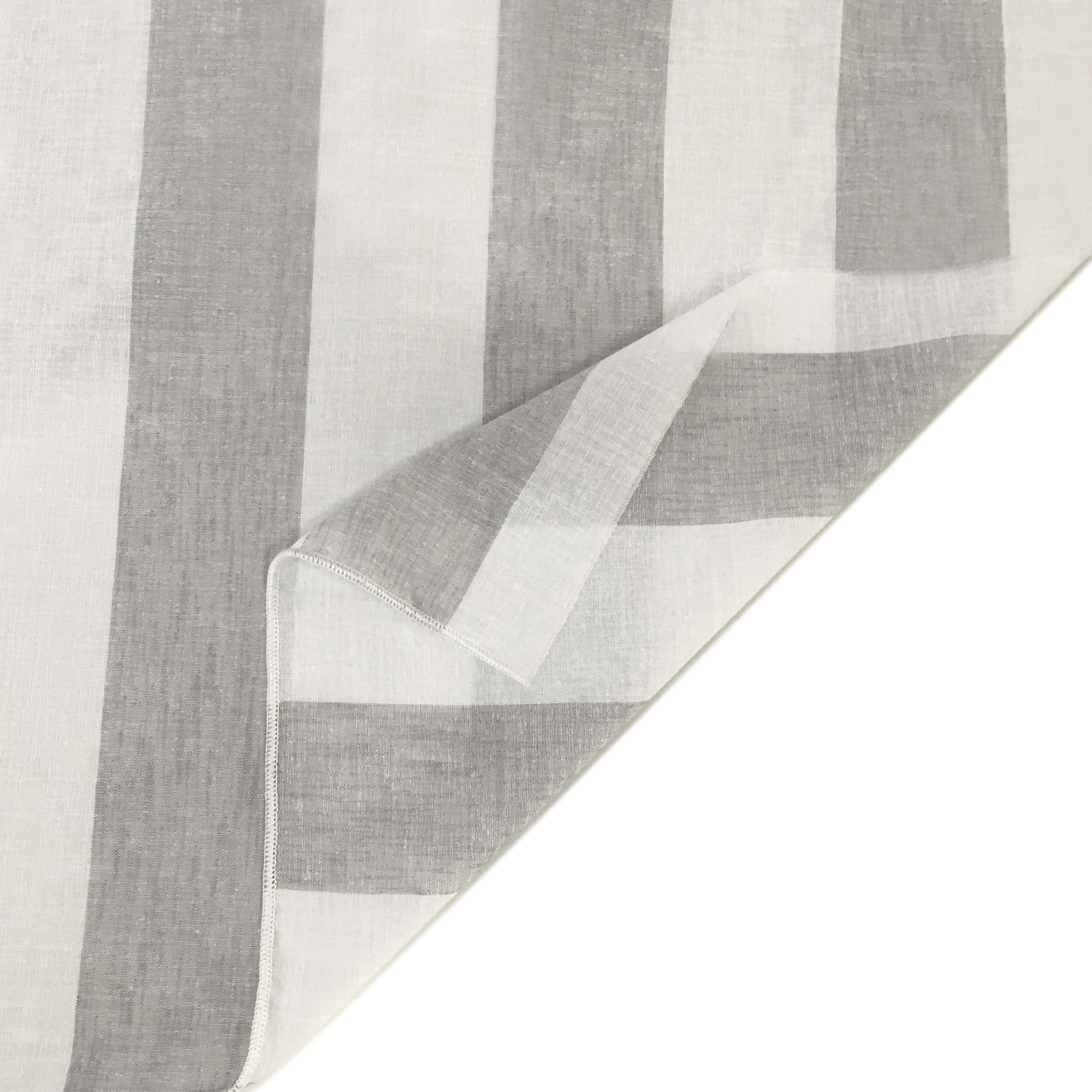 Tessuto Tenda Righe Verticali - Grigio Image